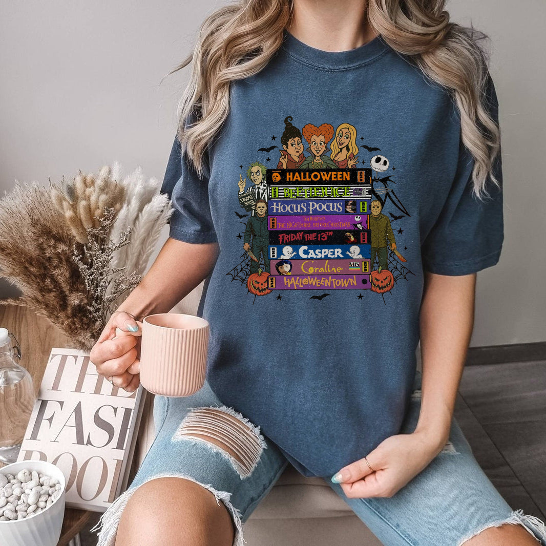 90s Style Retro Vintage Halloween shirt, Halloween Movies VHS Shirt, Funny Halloween shirt, Halloween shirt, Halloween Characters
