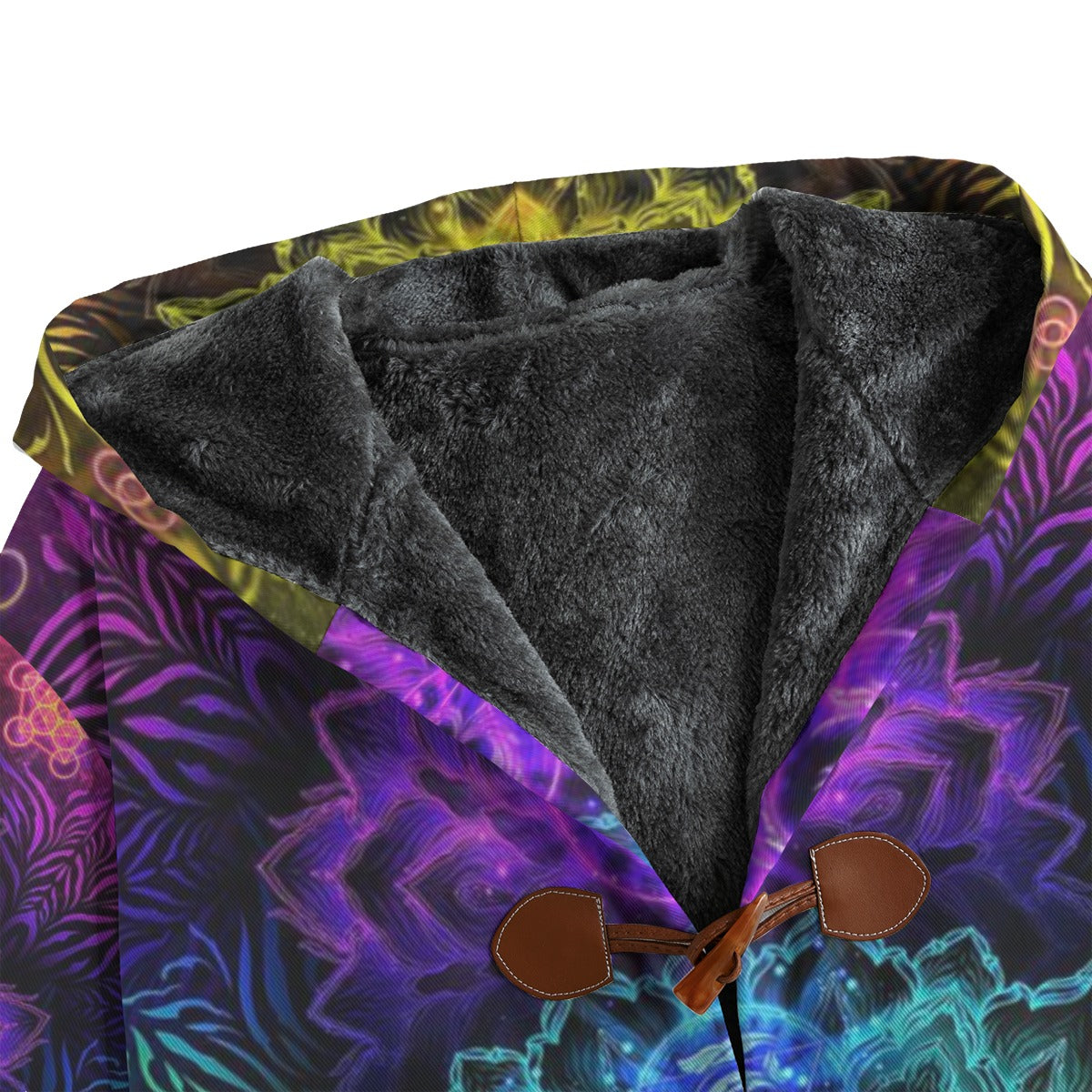 Sacred Chakra Mandala Coats, Vibrant Rainbow Energy Healing Coats, Spiritual Energy Symbol, Colorful Sacred Geometry Coats, Mandala Coats