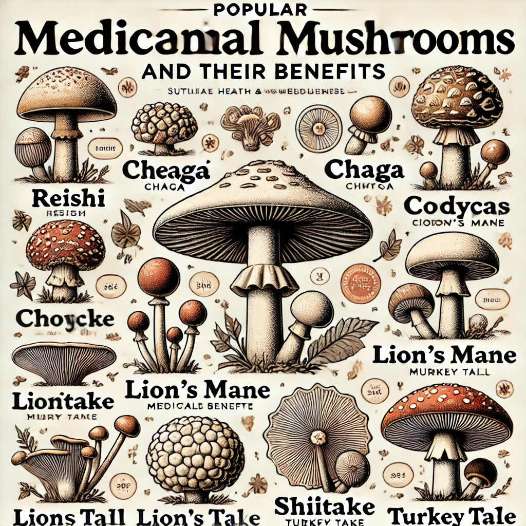 Popular Medicinal Mushrooms and Their Benefits