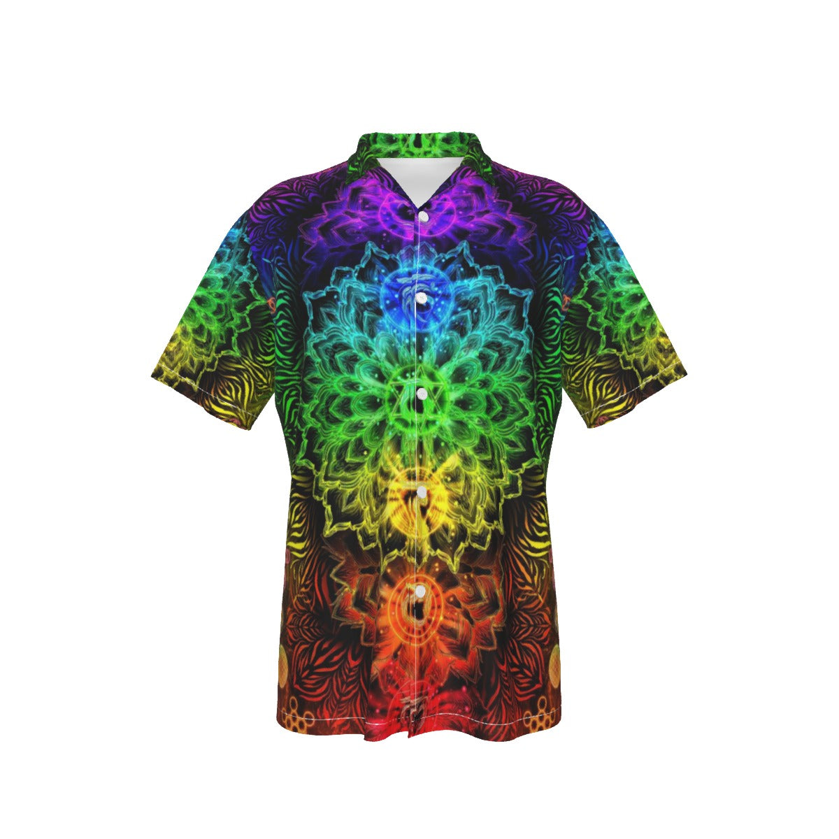 Sacred Chakra Mandala Hawaiian , Vibrant Rainbow Energy Healing Hawaiian, Spiritual Energy Symbol, Colorful Sacred Geometry Hawaiian, Mandala Hawaiian
