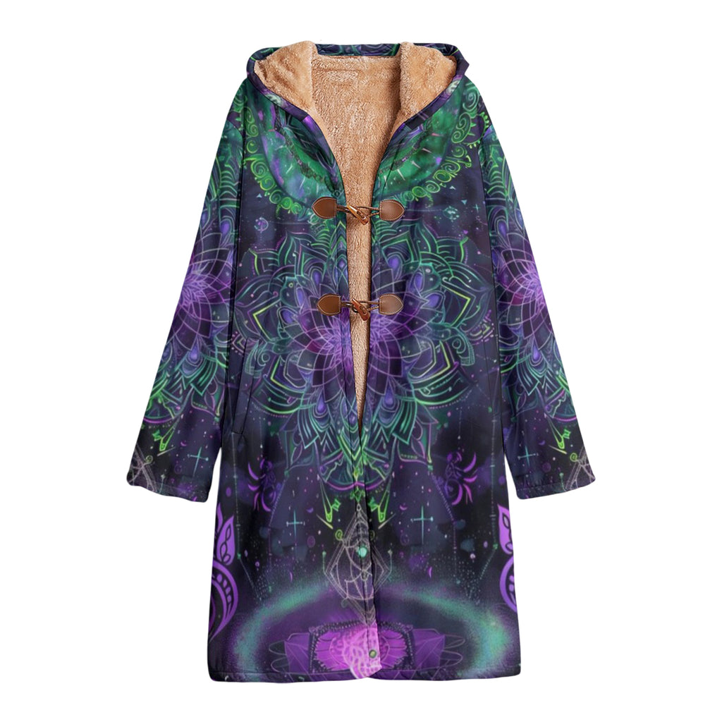 Mystic Aesthetic Cloak, Mystic Mandala Cloak, Cosmic Tarot Cloak, Sacred Geometry Cloak, Trippy Psychedelic Cloak, Spiritual Festival Wear