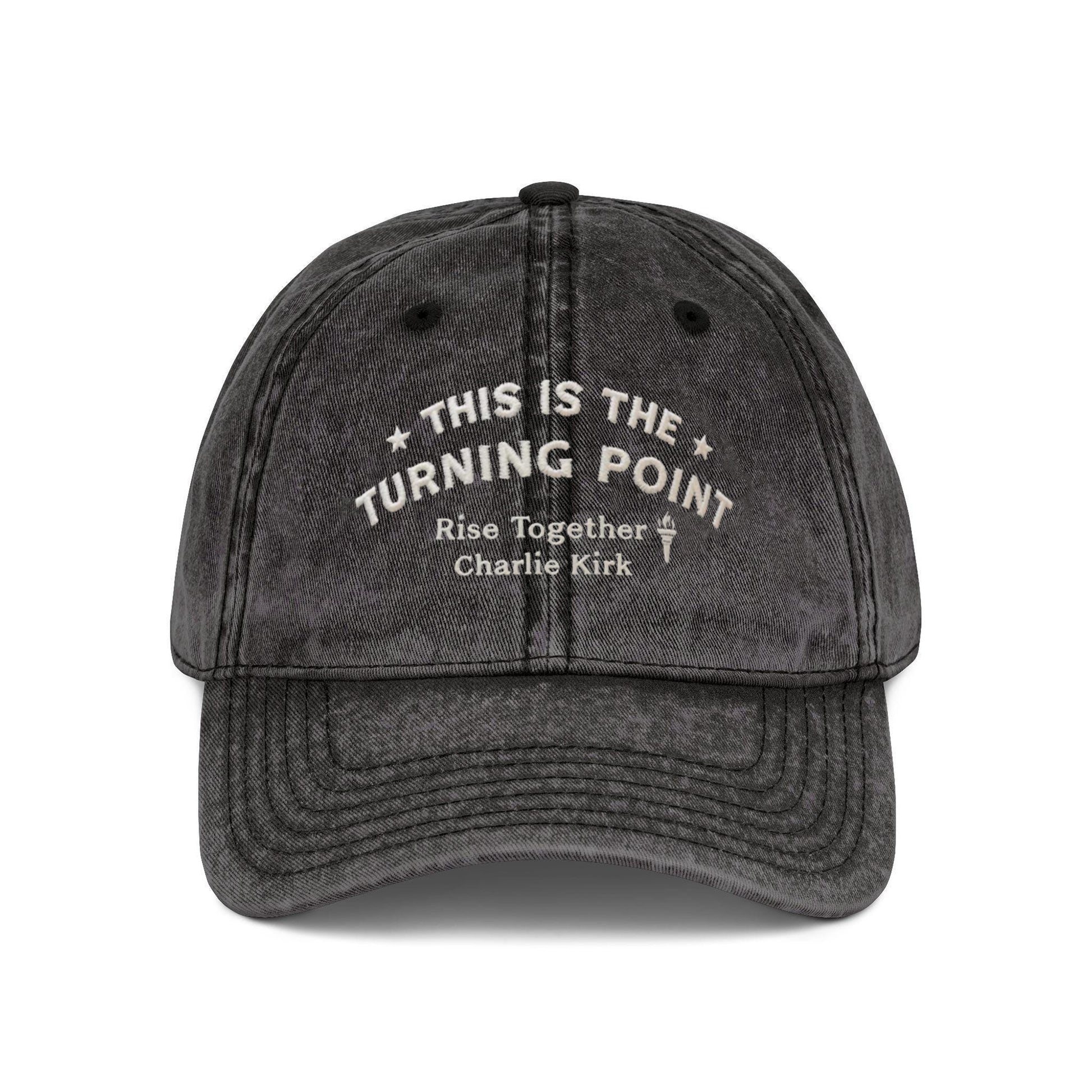 Embroidered This is Turning Point Rise Together Washed Cap, Washed CapFreedom Cap, Politics, Rest in Peace, Embroidered Hat, Patriotic Hat, A True Patriot (Copy)