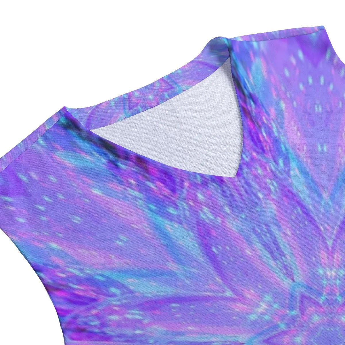 Kaleio Galaxy Tank Top, Trippy Psychedelic Space Shirt, Holographic Mandala Festival Wear, Cosmic Rave Sleeveless Top