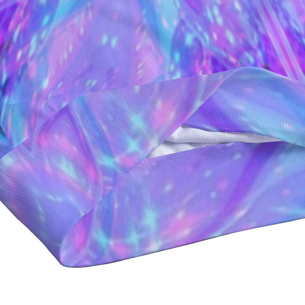Kaleio Galaxy Tank Top, Trippy Psychedelic Space Shirt, Holographic Mandala Festival Wear, Cosmic Rave Sleeveless Top