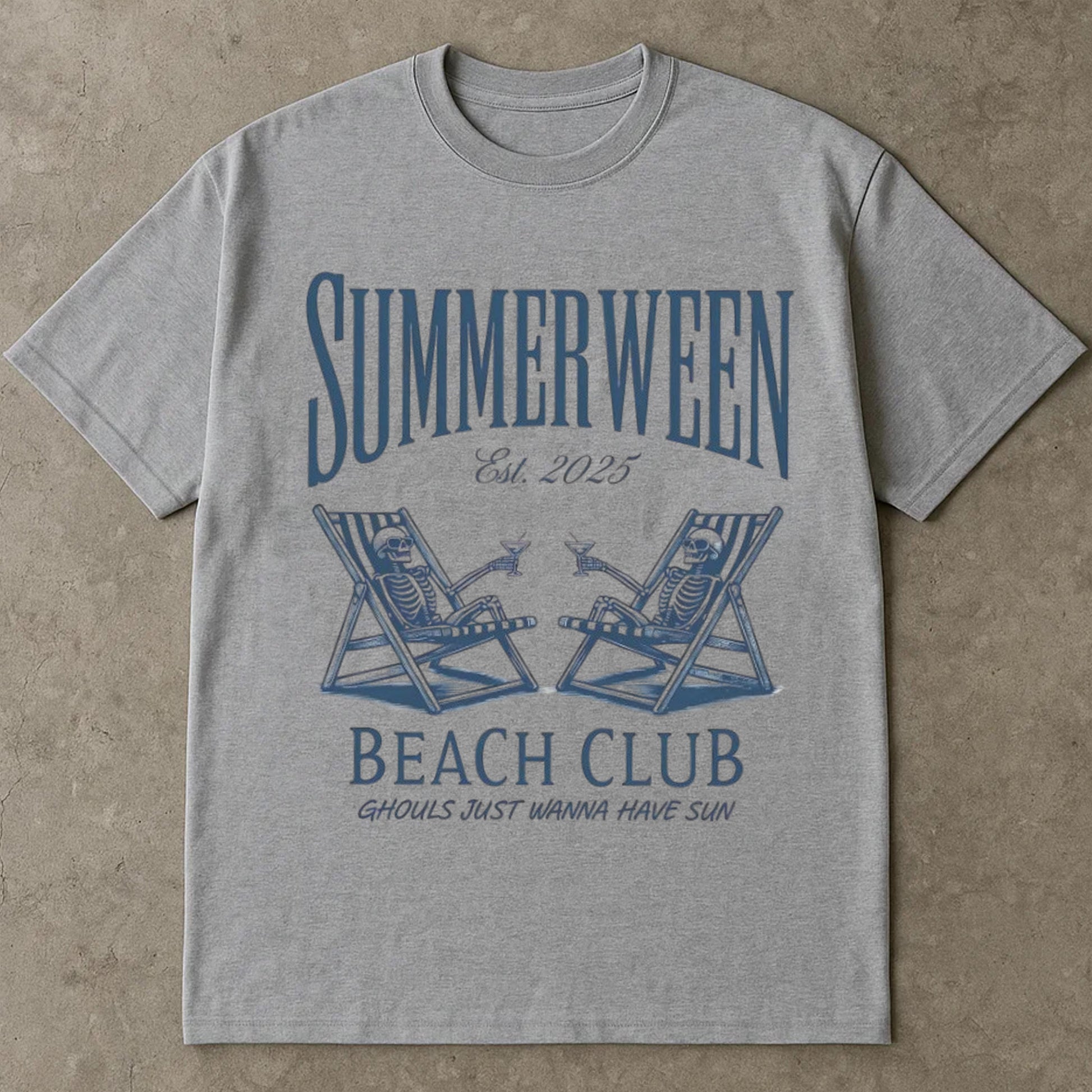 Summerween Beach Club T-Shirt, Halloween Tee Shirt, Ghouls Just Wanna Tee, Summer Ween Funny Cute Skeleton T Shirts, Halloween Costume Ideas