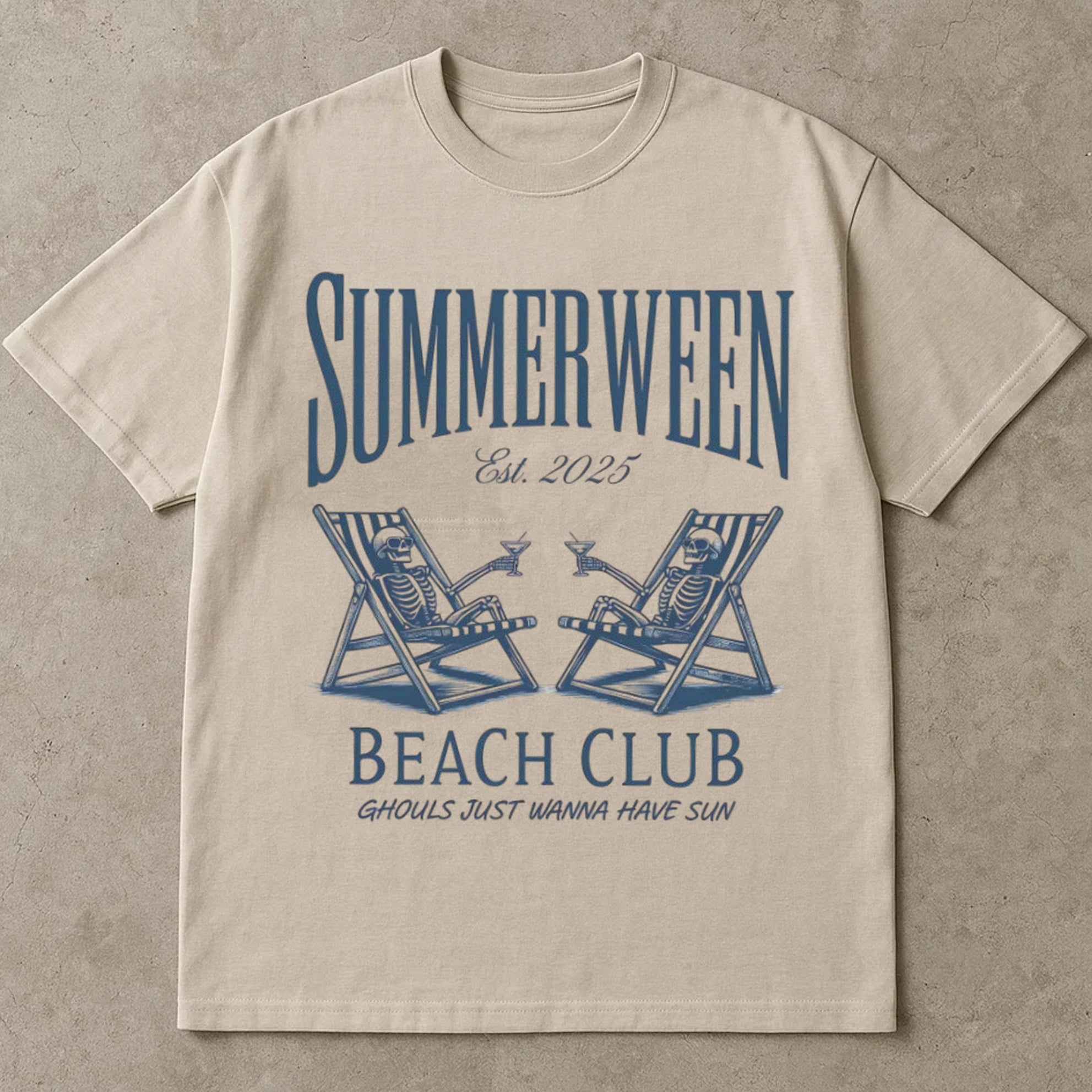 Summerween Beach Club T-Shirt, Halloween Tee Shirt, Ghouls Just Wanna Tee, Summer Ween Funny Cute Skeleton T Shirts, Halloween Costume Ideas
