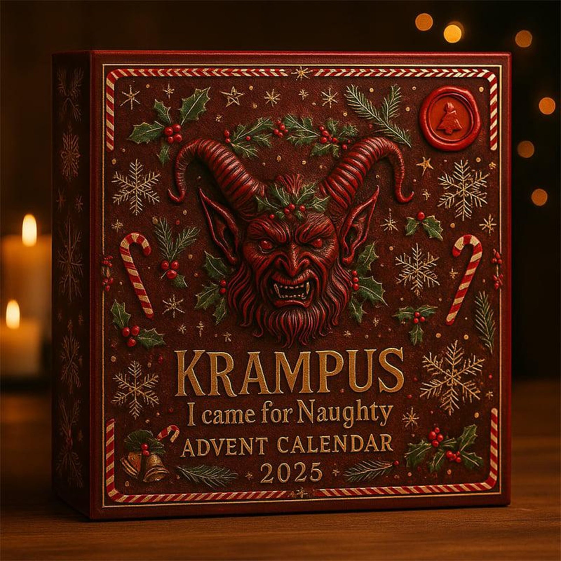 Krampus Advent Calendar 2025, Horror Mini Figures, 24 Day Christmas Countdown, Dark Holiday Gift for Adults & Collectors