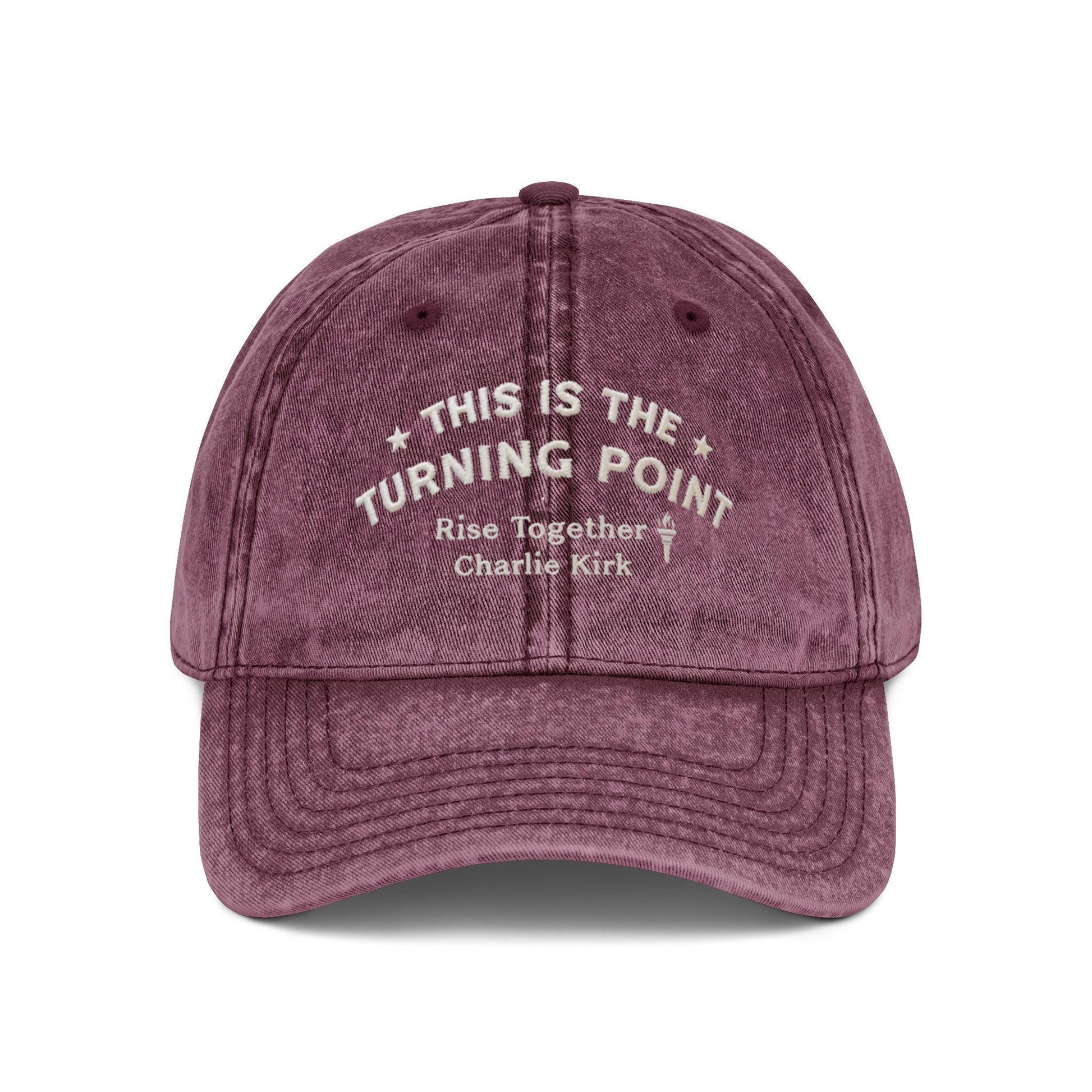 Embroidered This is Turning Point Rise Together Washed Cap, Washed CapFreedom Cap, Politics, Rest in Peace, Embroidered Hat, Patriotic Hat, A True Patriot (Copy)