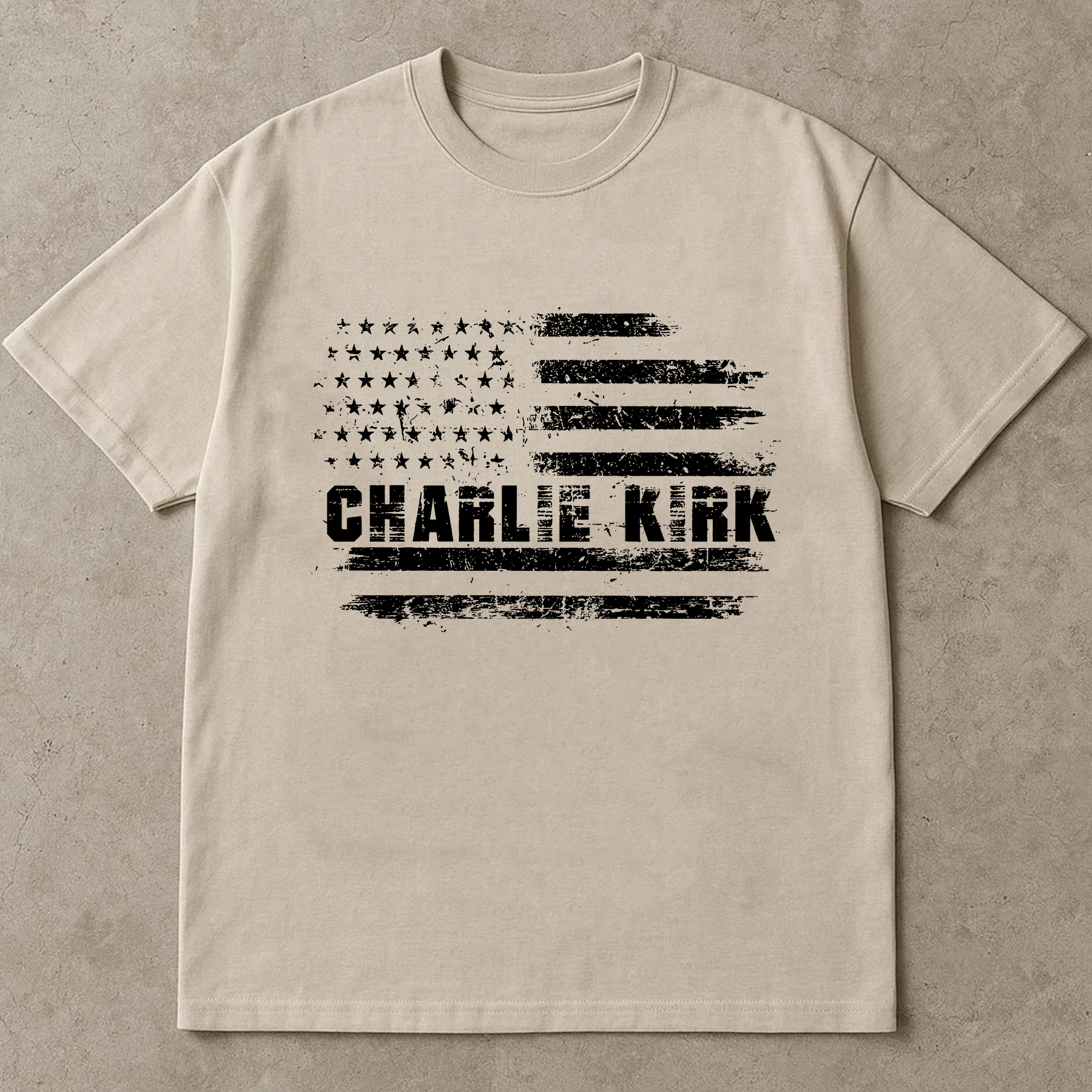 Charlie Kirk USA Flag Shirt, Distressed American Flag Patriot Tee, Conservative Freedom Political TShirt, Liberty Top
