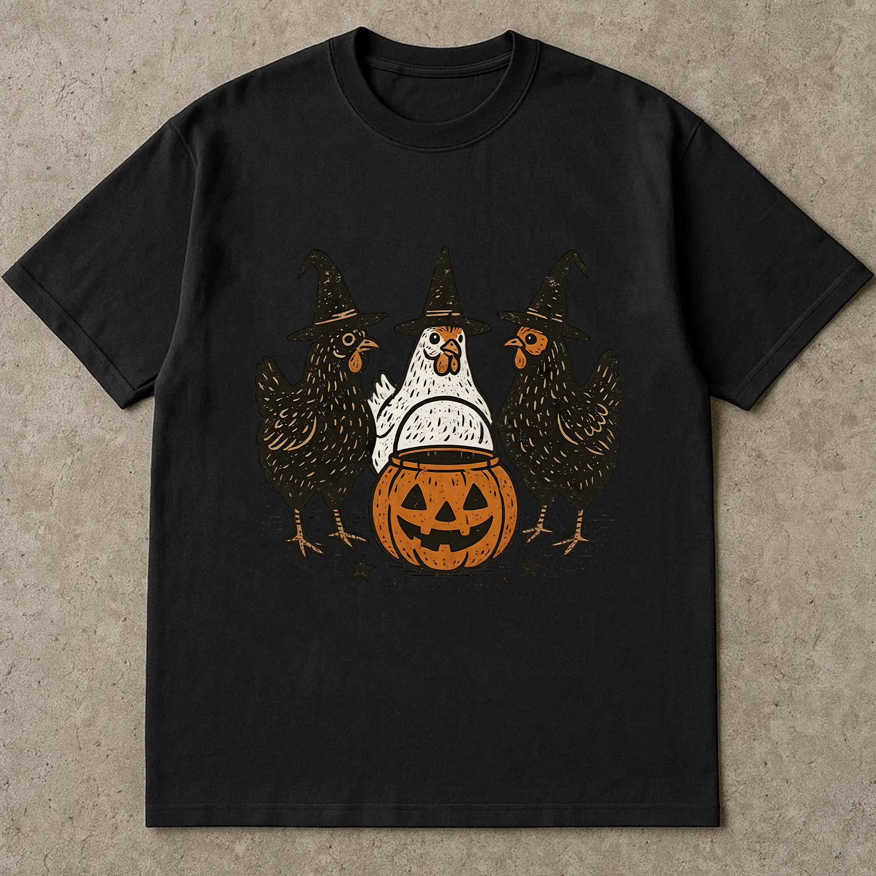 Pumpkin Chicken PNG, Fall Retro Halloween PNG, Thanksgiving Turkey Witch Clipart, Chick or Treat Sublimation Design, Spooky Season Vintage Shirt PNG