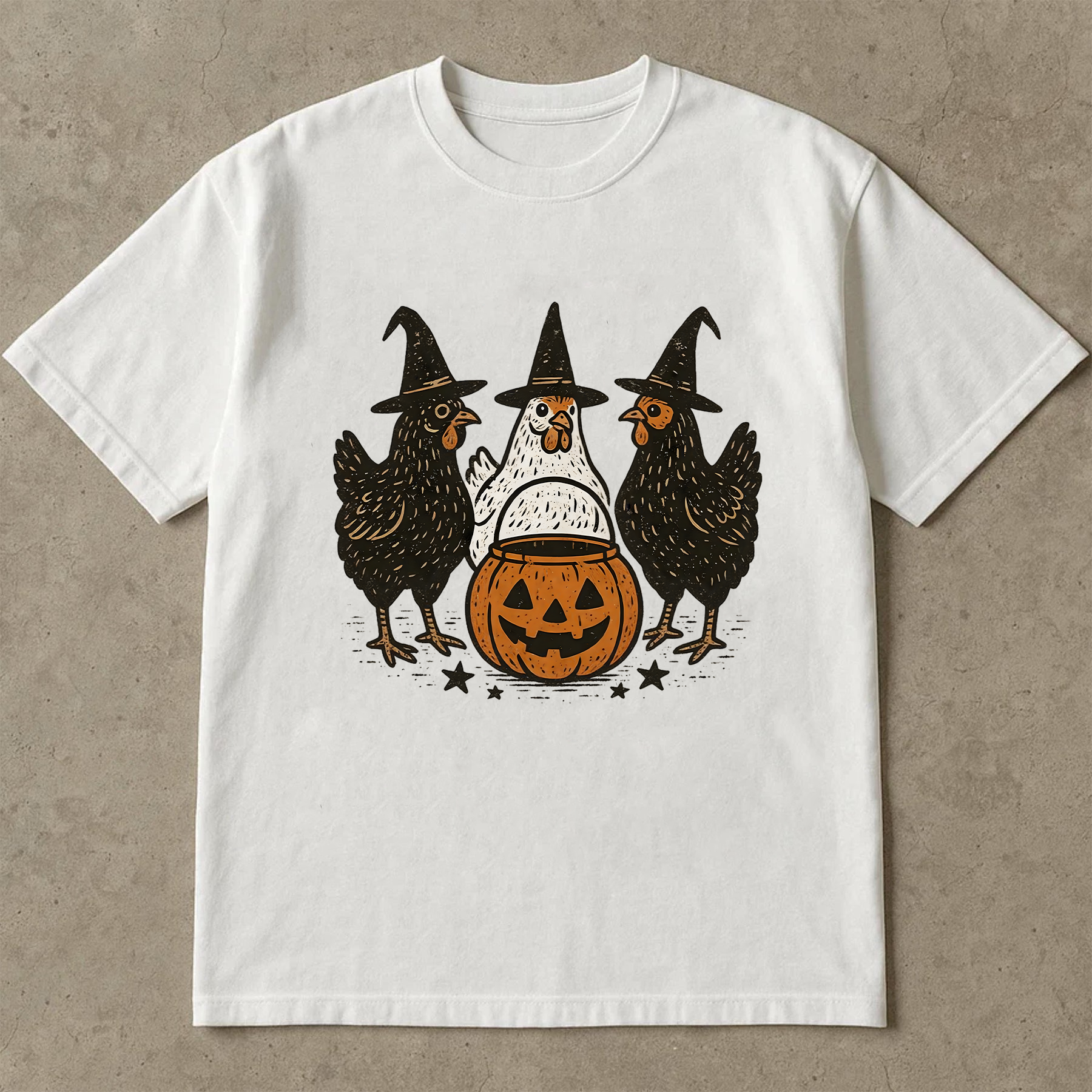 Pumpkin Chicken PNG, Fall Retro Halloween PNG, Thanksgiving Turkey Witch Clipart, Chick or Treat Sublimation Design, Spooky Season Vintage Shirt PNG