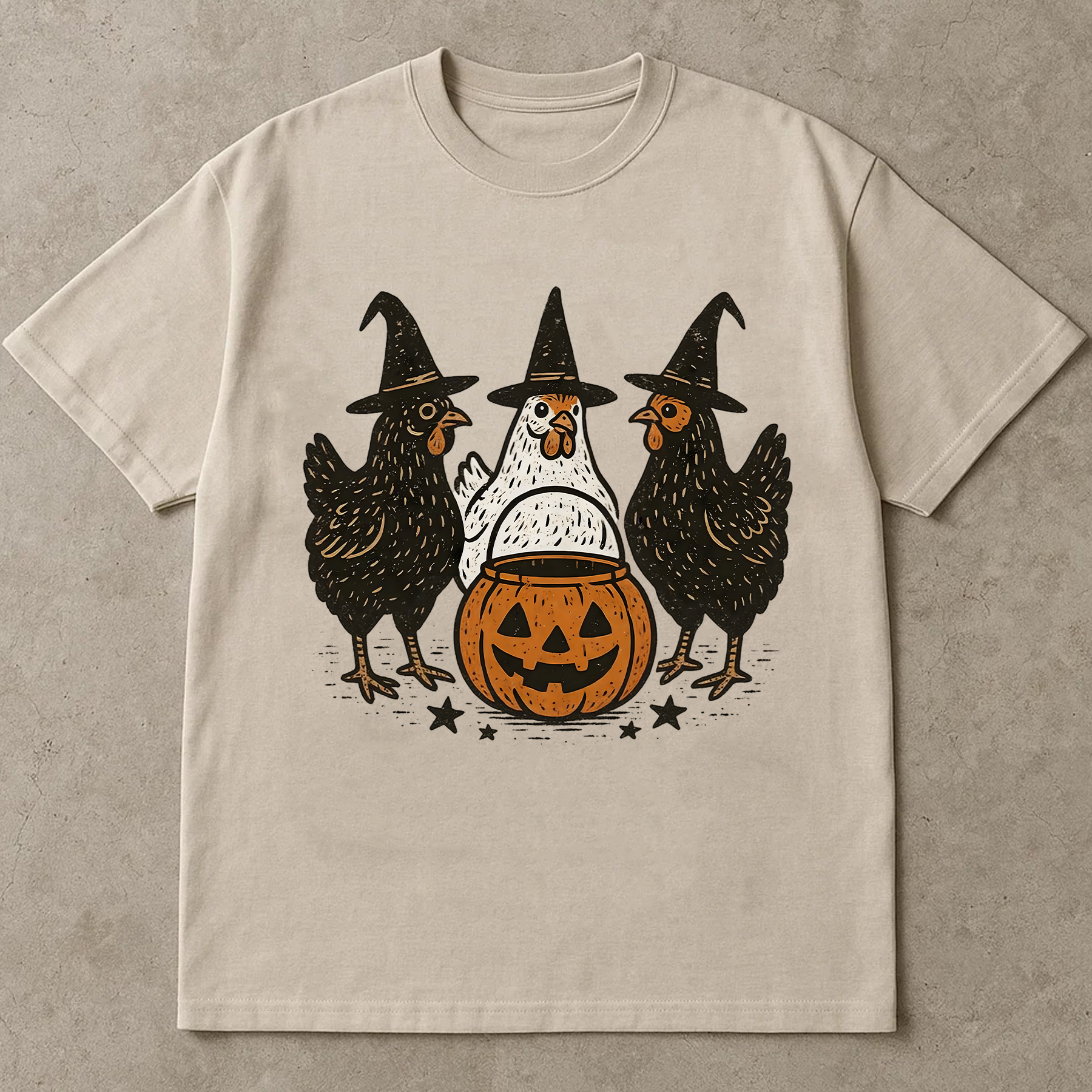 Pumpkin Chicken PNG, Fall Retro Halloween PNG, Thanksgiving Turkey Witch Clipart, Chick or Treat Sublimation Design, Spooky Season Vintage Shirt PNG