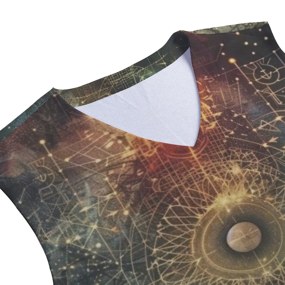 Sacred Geometry Tank Top, Witchy Festival Wear, Celestial Mandala Shirt, Sun and Moon Shirt, Boho Celestial Top