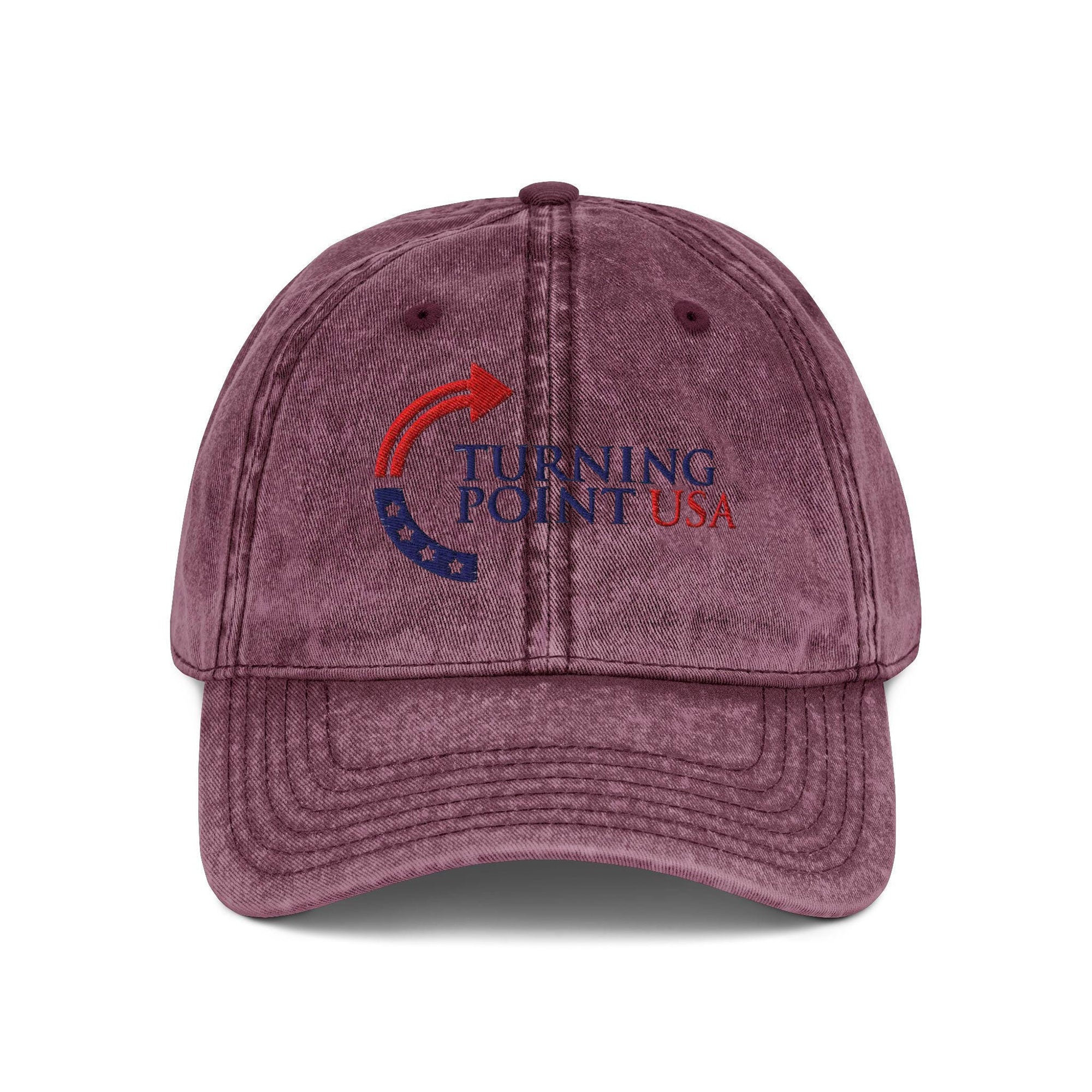 Embroidered Turning Point USA Washed Cap, Charlie Kirk Washed Cap, Freedom Cap, Politics, Rest in Peace, Embroidered Hat, Patriotic Hat, A True Patriot