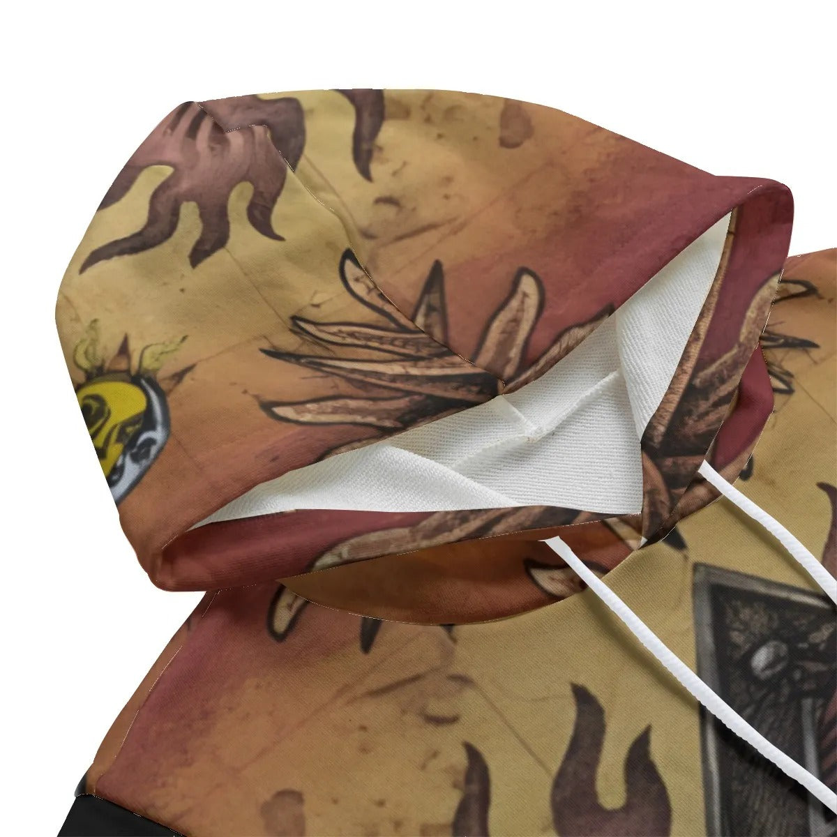 Mystic Eye Mandala Sleeveless Hoodie, Sacred Geometry Pullover Tank Hoodie, Visionary Art Festival Streetwear, Esoteric Spiritual Gym Top