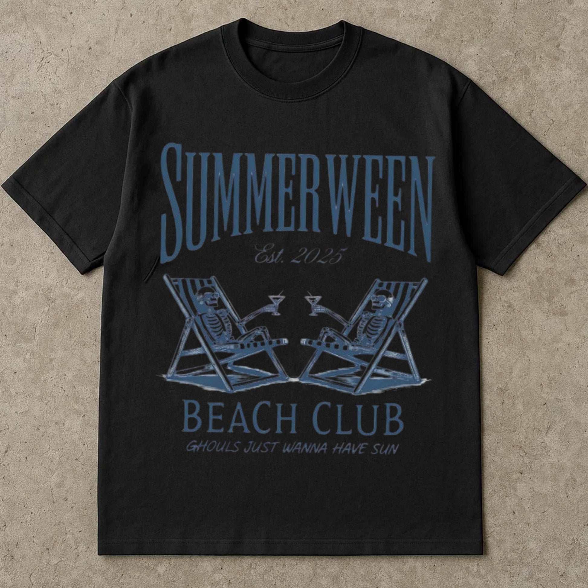 Summerween Beach Club T-Shirt, Halloween Tee Shirt, Ghouls Just Wanna Tee, Summer Ween Funny Cute Skeleton T Shirts, Halloween Costume Ideas