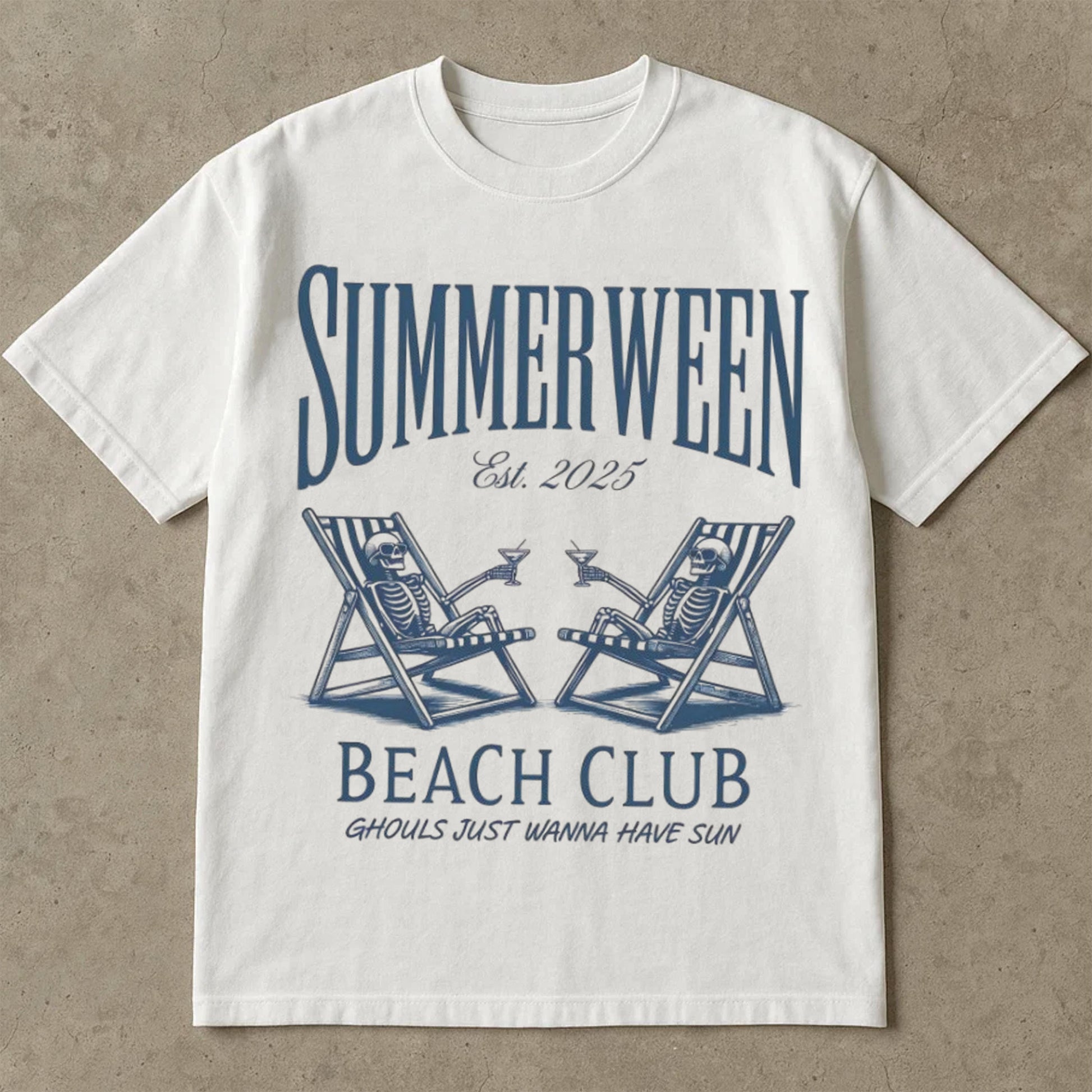 Summerween Beach Club T-Shirt, Halloween Tee Shirt, Ghouls Just Wanna Tee, Summer Ween Funny Cute Skeleton T Shirts, Halloween Costume Ideas