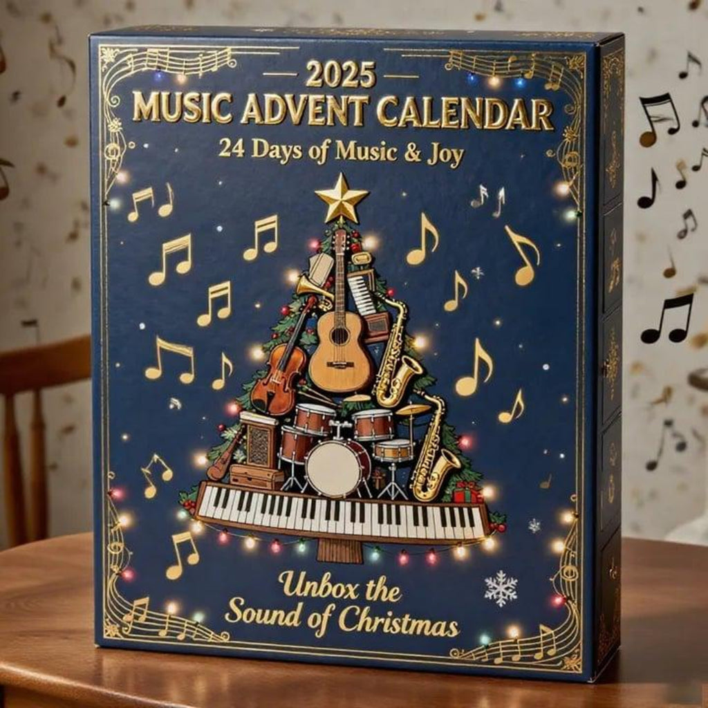 Music Advent Calendar 2025, Instrument Christmas Ornaments, 24 Day Holiday Countdown, Musical Tree Mini Figures Gift