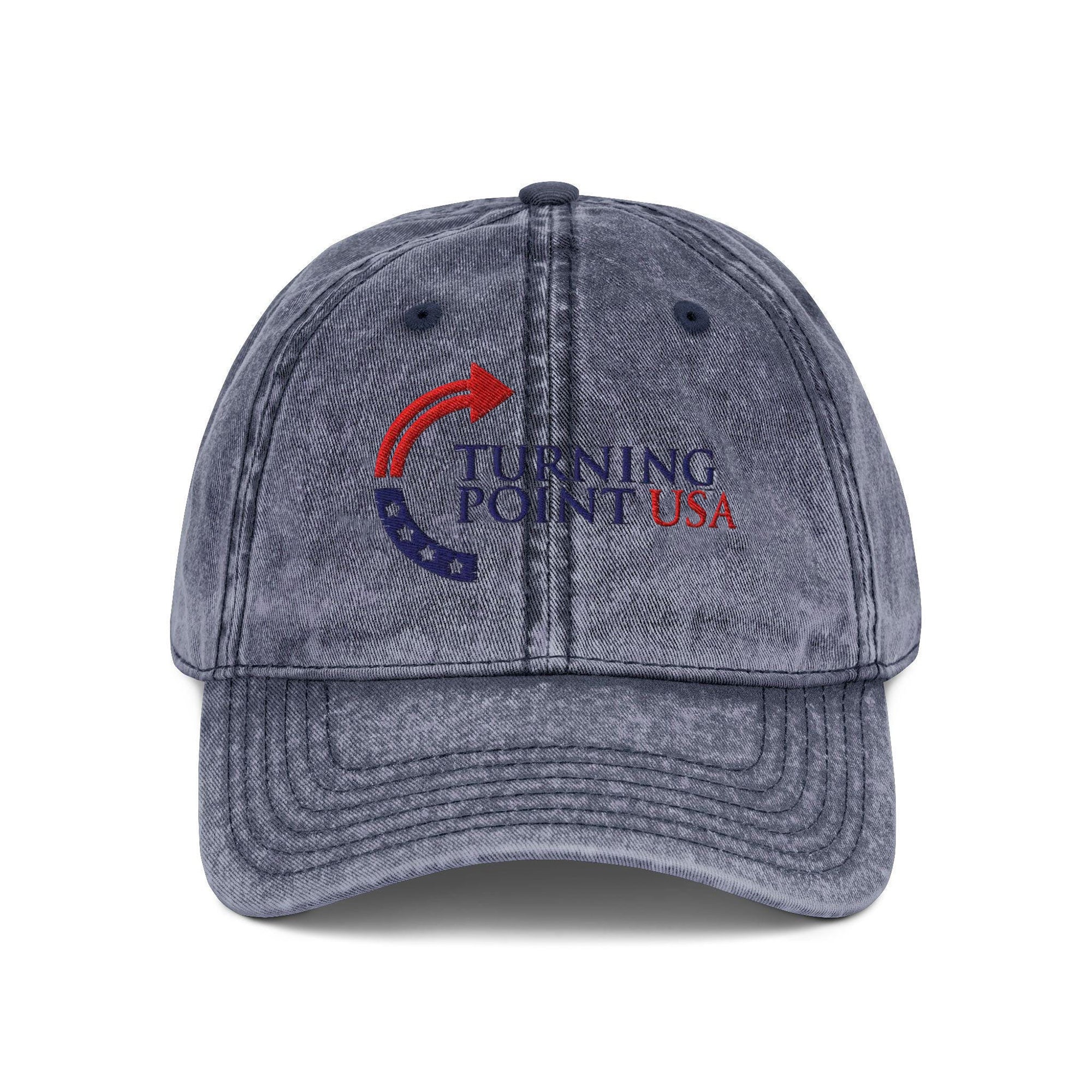 Embroidered Turning Point USA Washed Cap, Charlie Kirk Washed Cap, Freedom Cap, Politics, Rest in Peace, Embroidered Hat, Patriotic Hat, A True Patriot