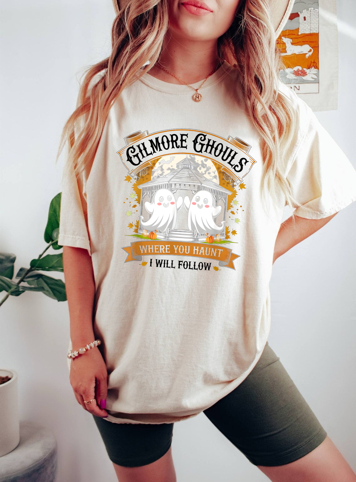 Gilmore Ghouls Shirt, Funny Halloween Ghost Tee, Where You Haunt I Will Follow, Gilmore Girls Fan Gift - Spooky Fall Shirt