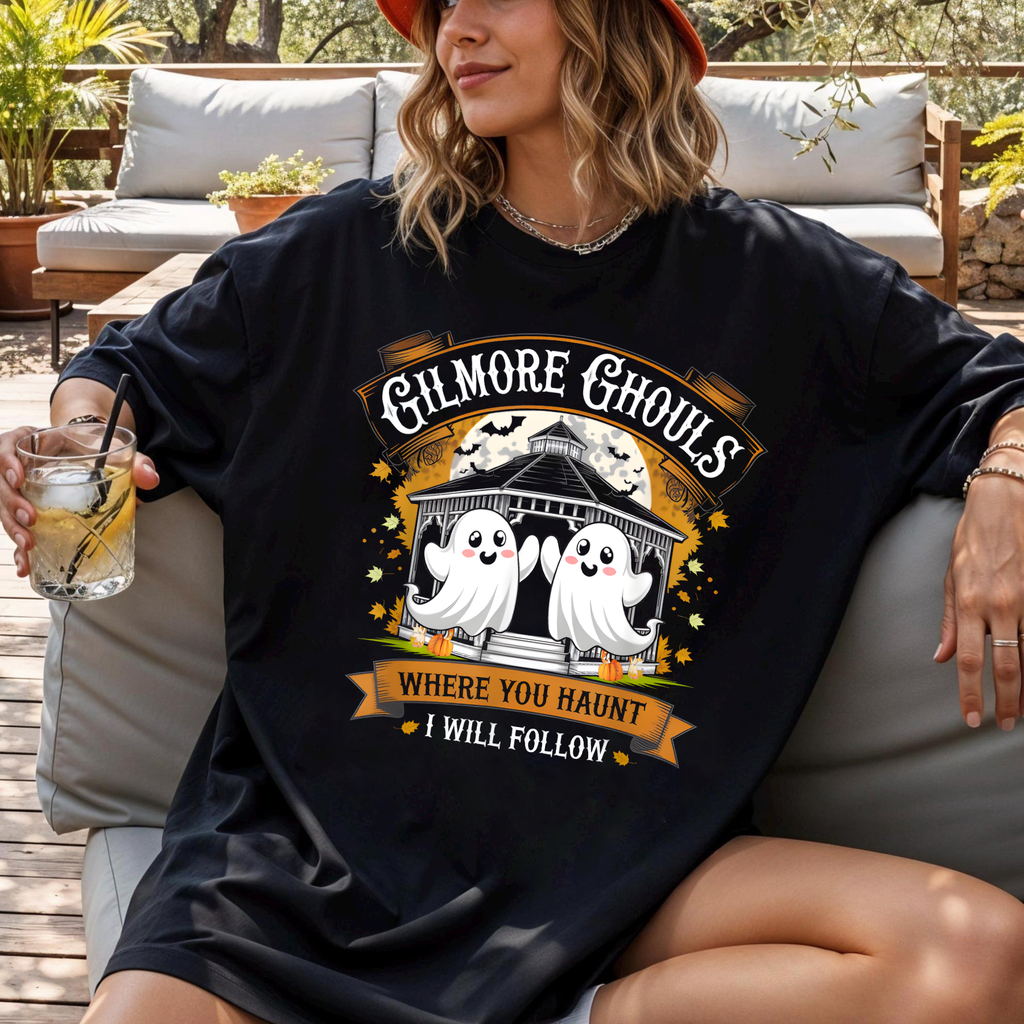 Gilmore Ghouls Shirt, Funny Halloween Ghost Tee, Where You Haunt I Will Follow, Gilmore Girls Fan Gift - Spooky Fall Shirt