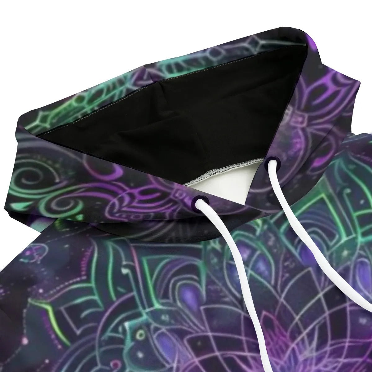 Mystic Aesthetic Women’s Hoodie, Psychedelic Spiritual Sweatshirt, Festival Boho Wear, Vibrant Healing Clothing, Cosmic Symbol Fashion