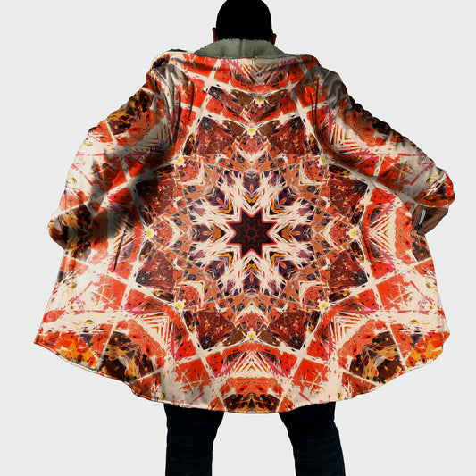 Mandala Hooded Cloak, Cloak With Hood, Psychedelic Cloak, Dream Cloak