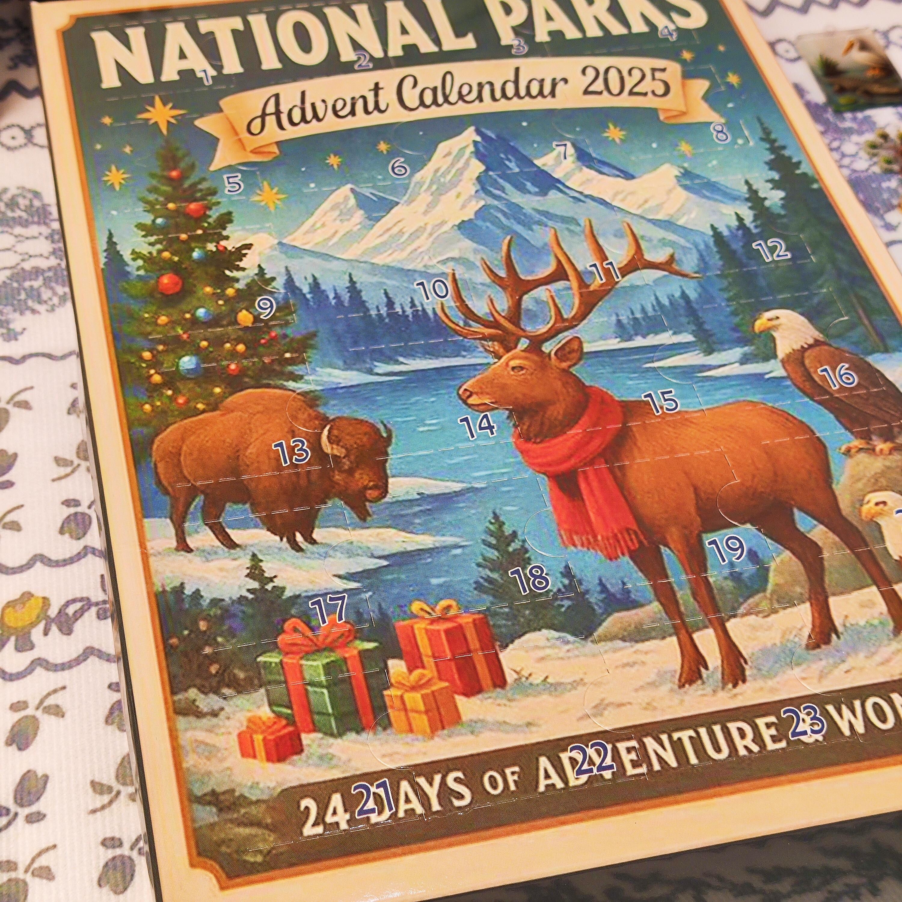 National Parks Advent Calendar 2025, 24 Miniature Landmarks & Wildlife, Nature Lovers Christmas Countdown Gift