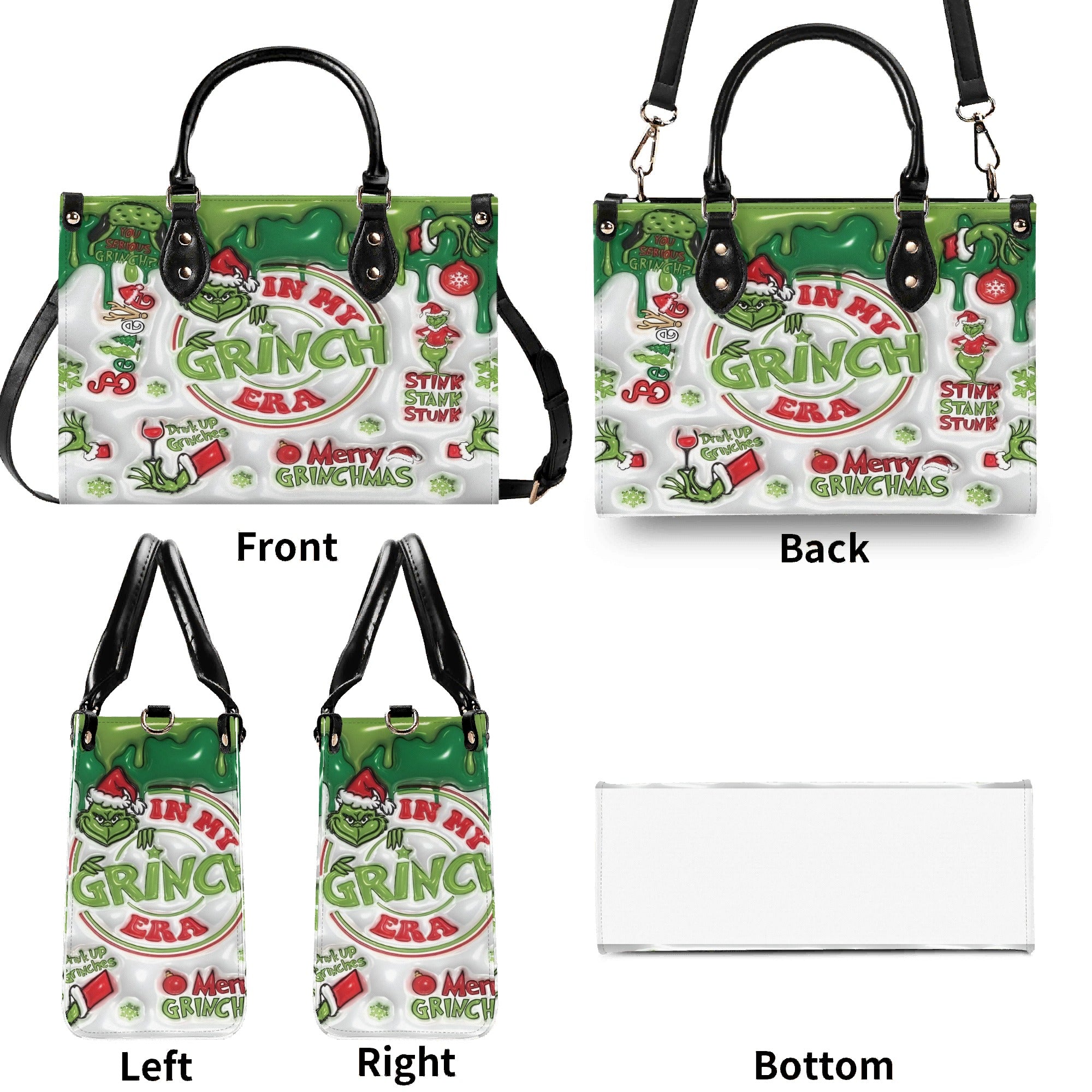 Holiday Era Handbag, Festive Christmas HandBag, Funny Party Purse, Trendy Winter Shoulder Bag Gift