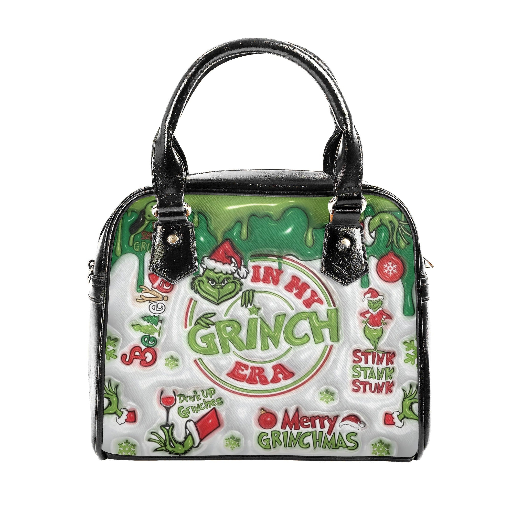 Holiday Era Handbag, Festive Christmas HandBag, Funny Party Purse, Trendy Winter Shoulder Bag Gift