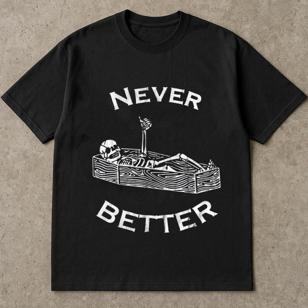 Retro Halloween T-shirt, Never Better Shirt, Vintage Halloween Tee Shirt, Witch Shirt, Retro Fall Shirt, Fall Shirt