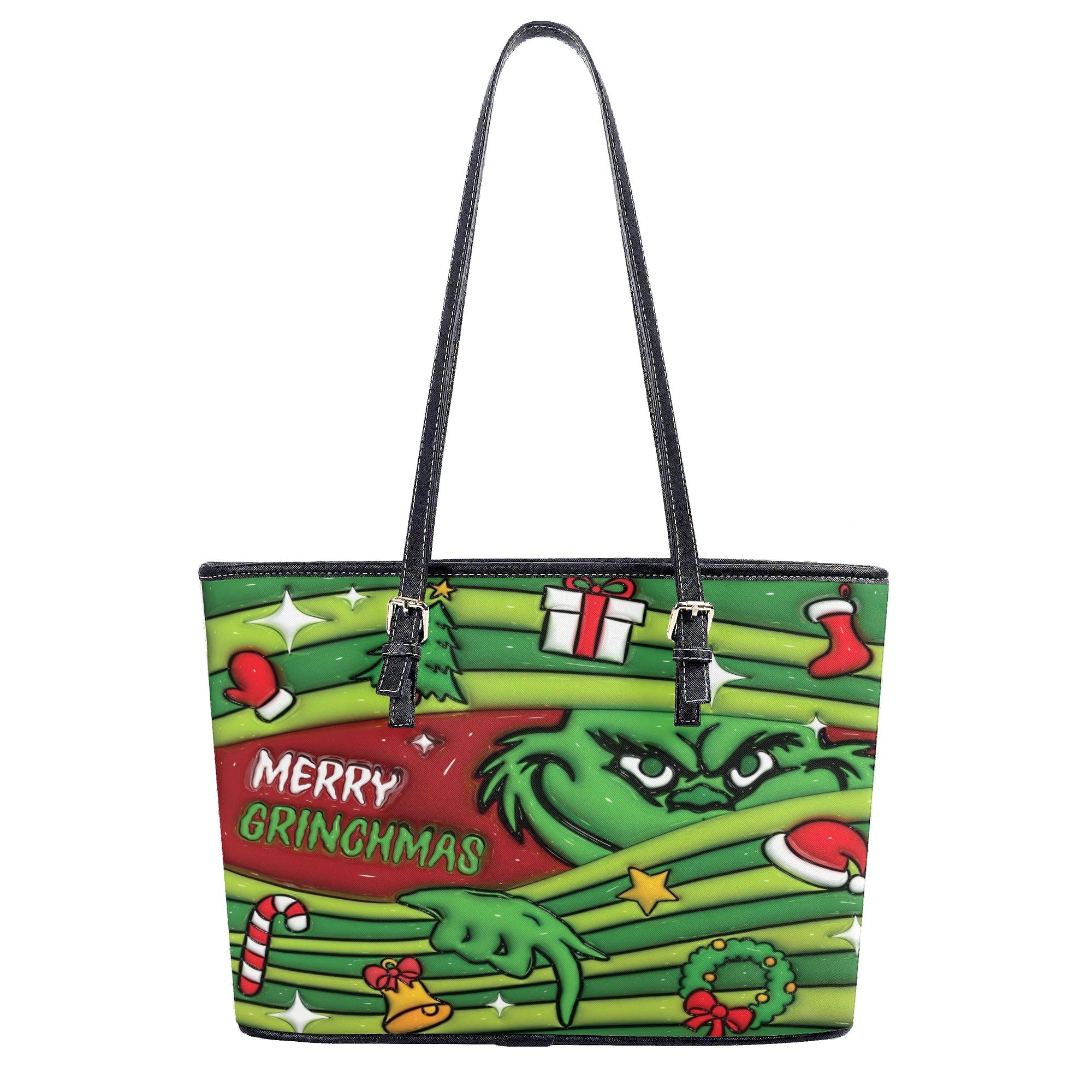 Christmas Tree Handbag, Holiday Gift Tote Bag, Festive Party Purse, Winter Seasonal Shoulder Bag