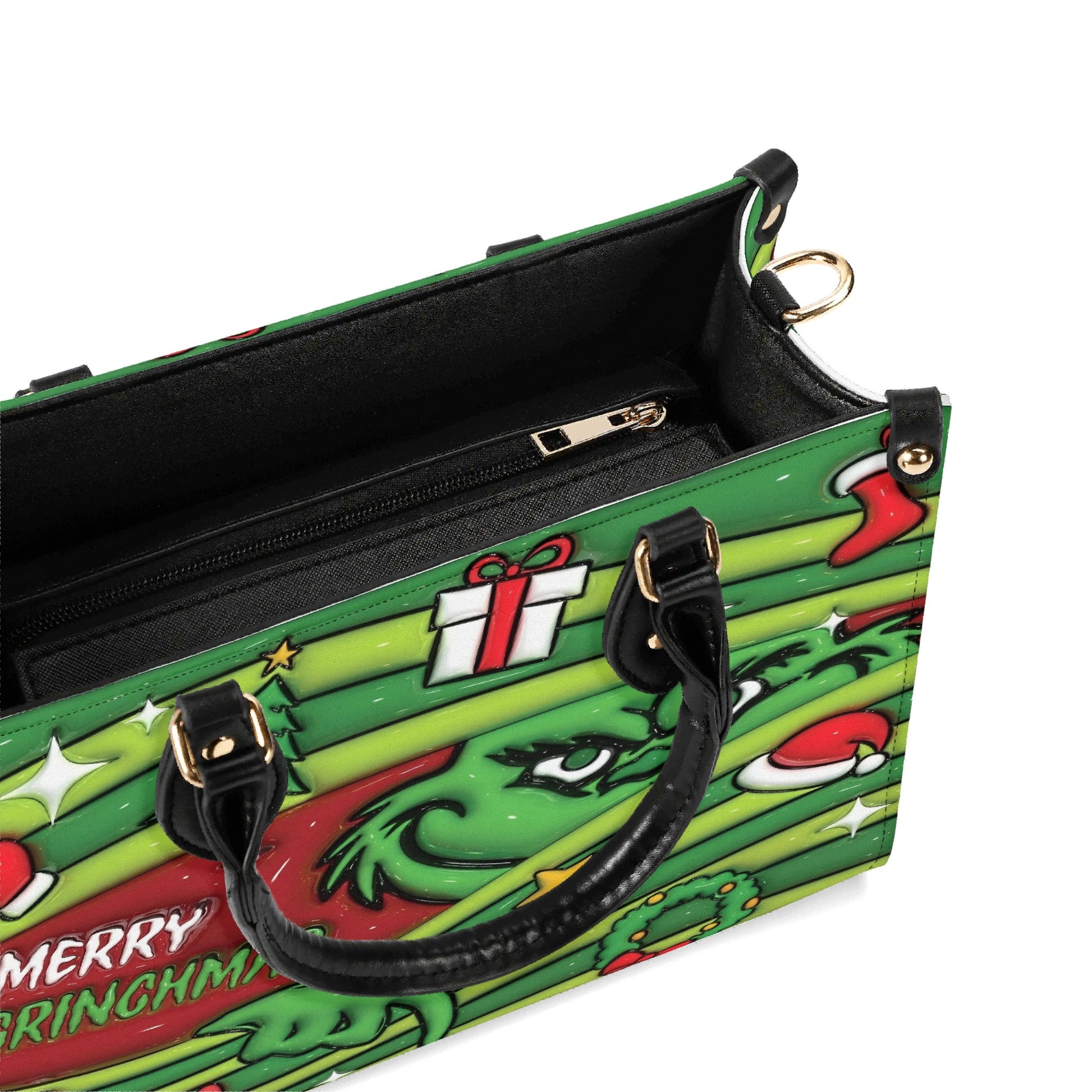 Christmas Tree Handbag, Holiday Gift Tote Bag, Festive Party Purse, Winter Seasonal Shoulder Bag