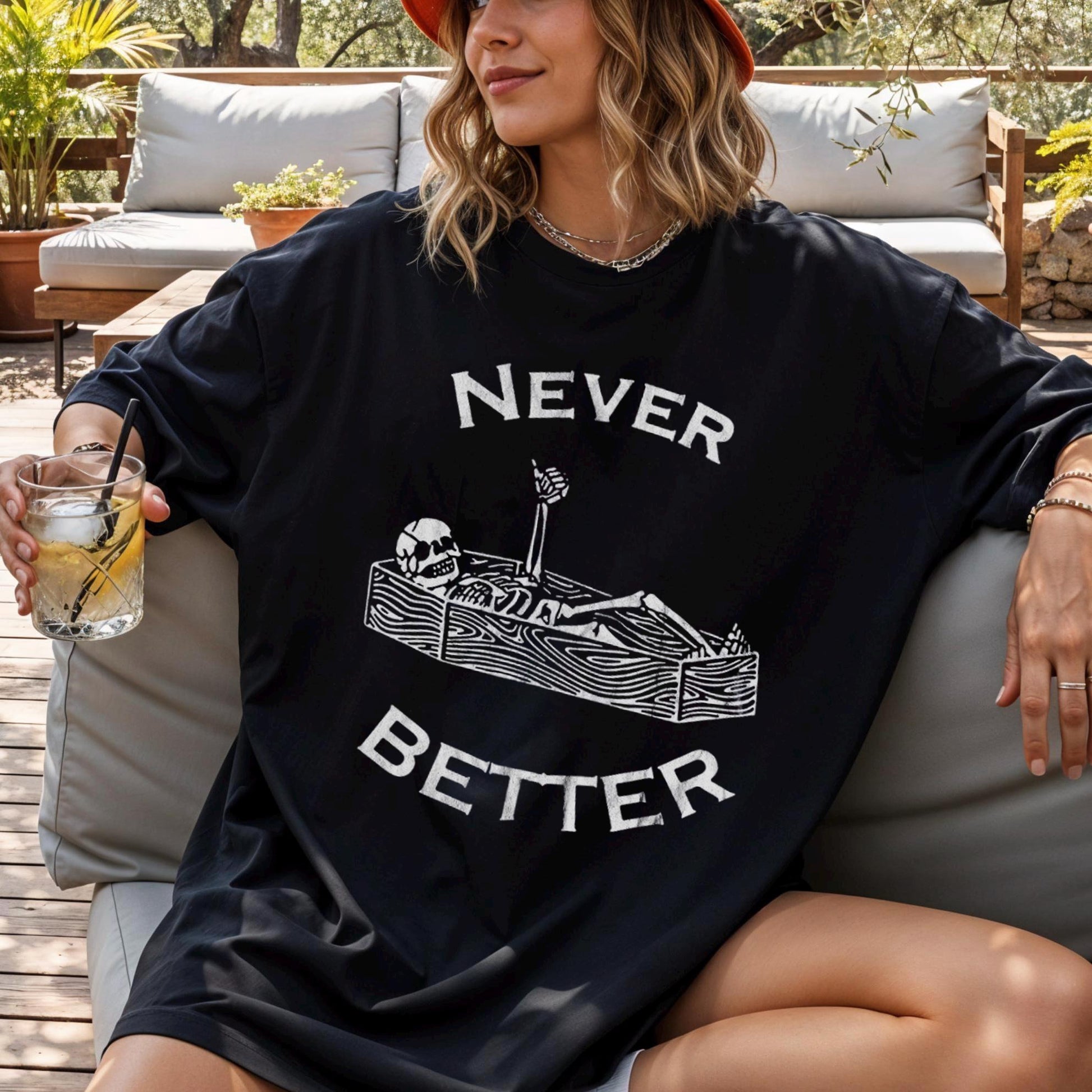 Retro Halloween T-shirt, Never Better Shirt, Vintage Halloween Tee Shirt, Witch Shirt, Retro Fall Shirt, Fall Shirt