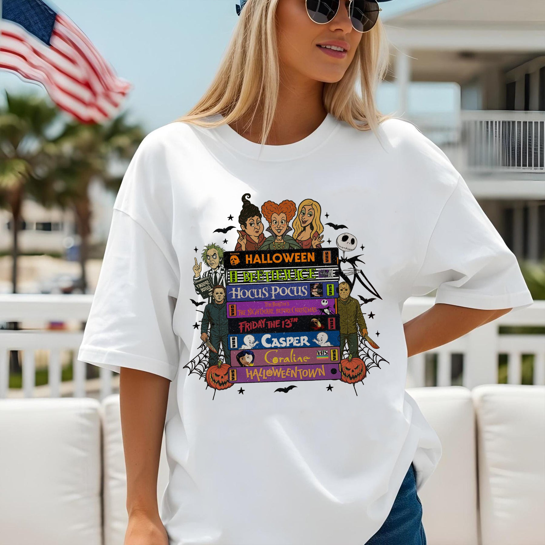 90s Style Retro Vintage Halloween shirt, Halloween Movies VHS Shirt, Funny Halloween shirt, Halloween shirt, Halloween Characters