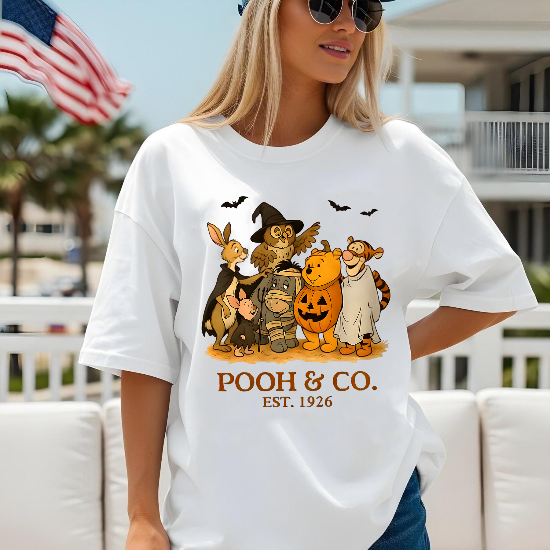 Cute Halloween Friends Shirt, Fall Cartoon Characters Tee, Spooky Season Group Costume T-Shirt, Family Matching Halloween Top