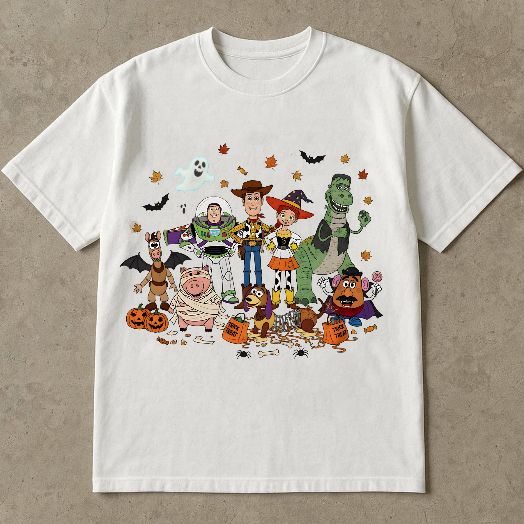 Retro Halloween Shirt, Spooky Ghost T-Shirt, Trick Or Treat Shirt, Fall Vibes Tee, Vintage Halloween Shirt, Unisex Halloween T-Shirt, Spooky Season Shirt