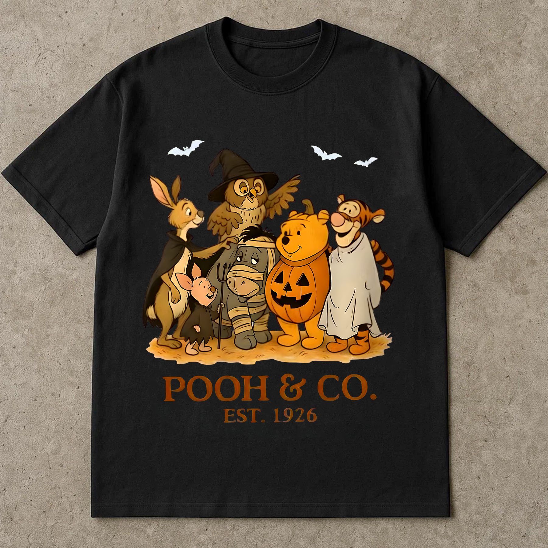 Cute Halloween Friends Shirt, Fall Cartoon Characters Tee, Spooky Season Group Costume T-Shirt, Family Matching Halloween Top