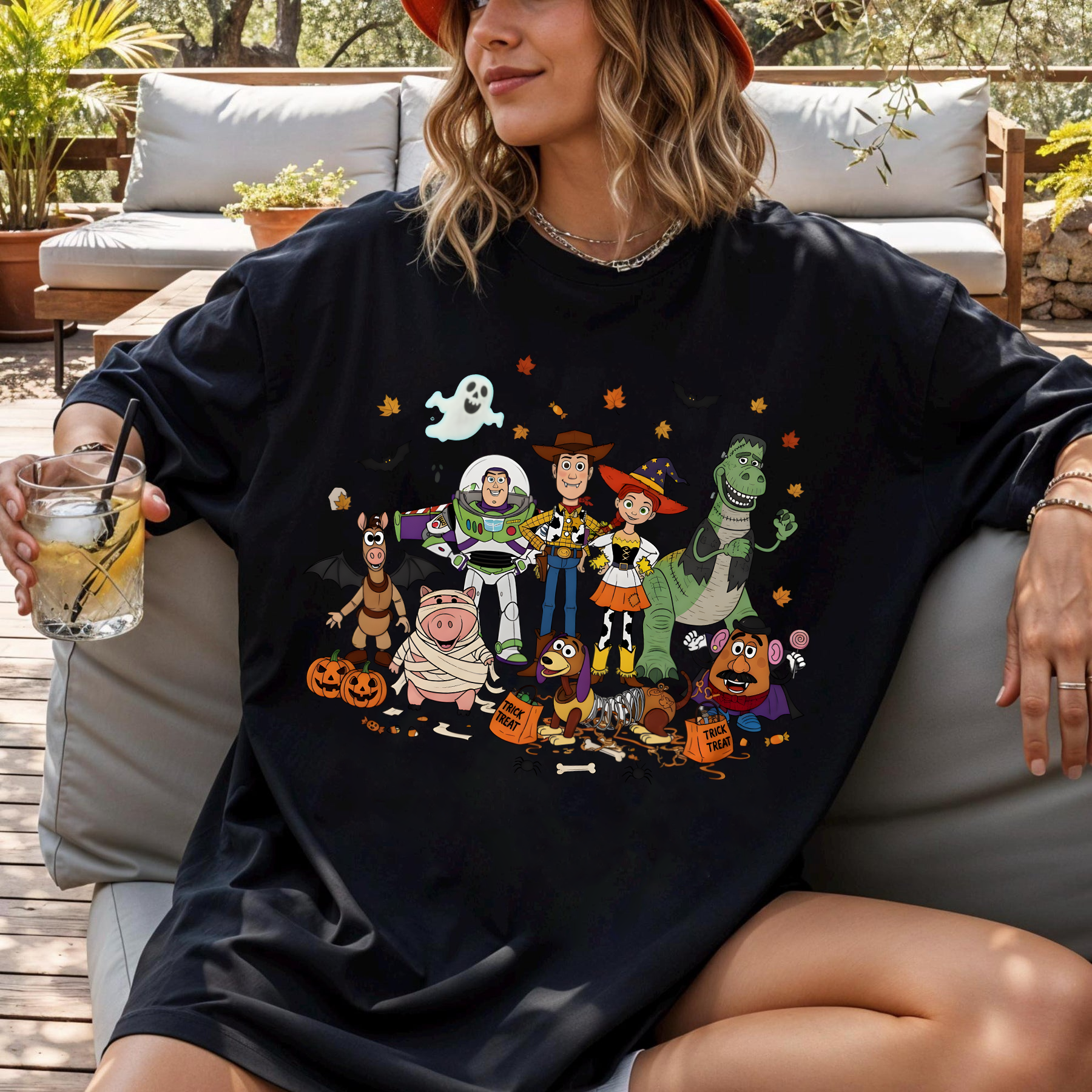 Retro Halloween Shirt, Spooky Ghost T-Shirt, Trick Or Treat Shirt, Fall Vibes Tee, Vintage Halloween Shirt, Unisex Halloween T-Shirt, Spooky Season Shirt