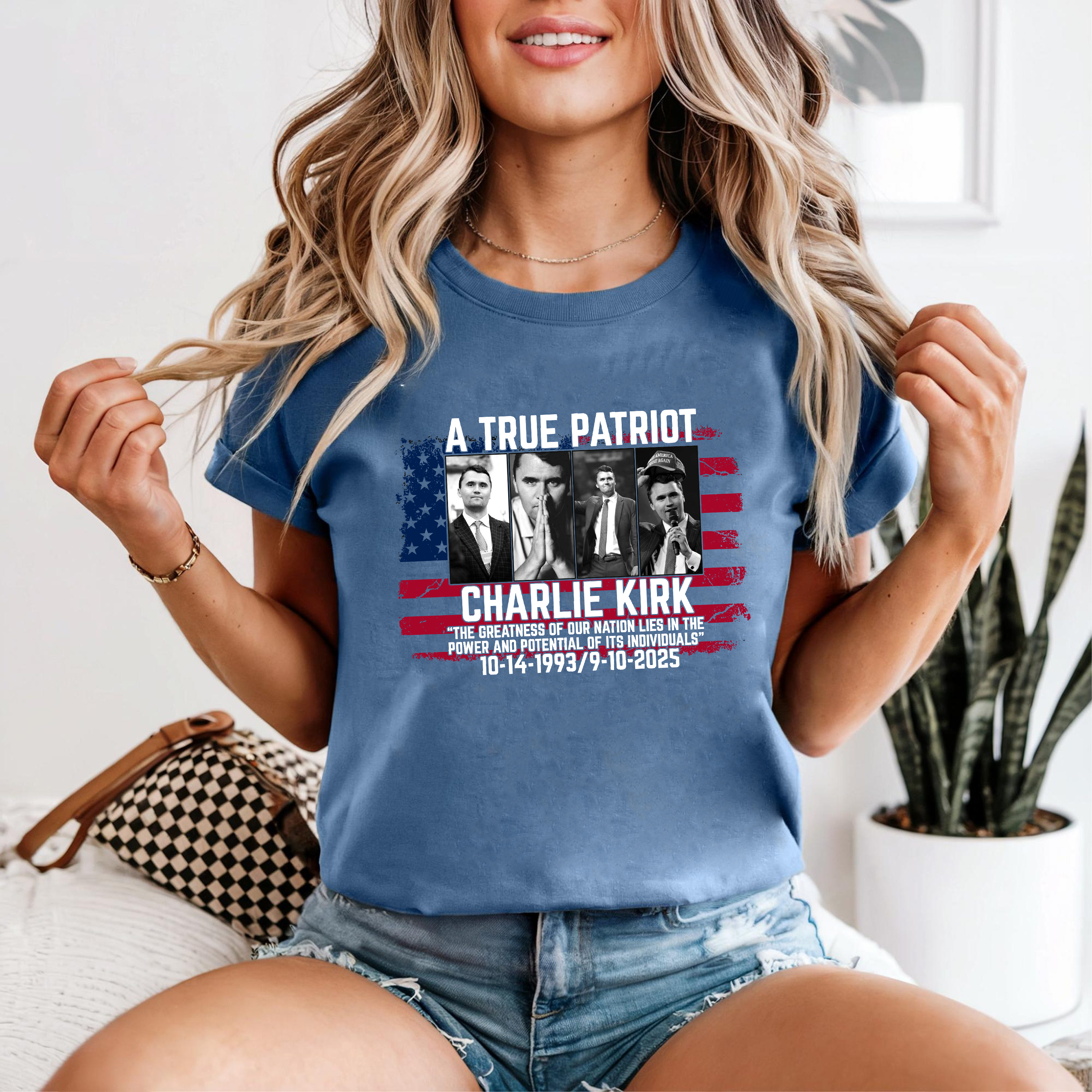 Charlie Kirk USA Flag Shirt, Patriot Conservative Quote Tee, Political Freedom America TShirt, Liberty Top