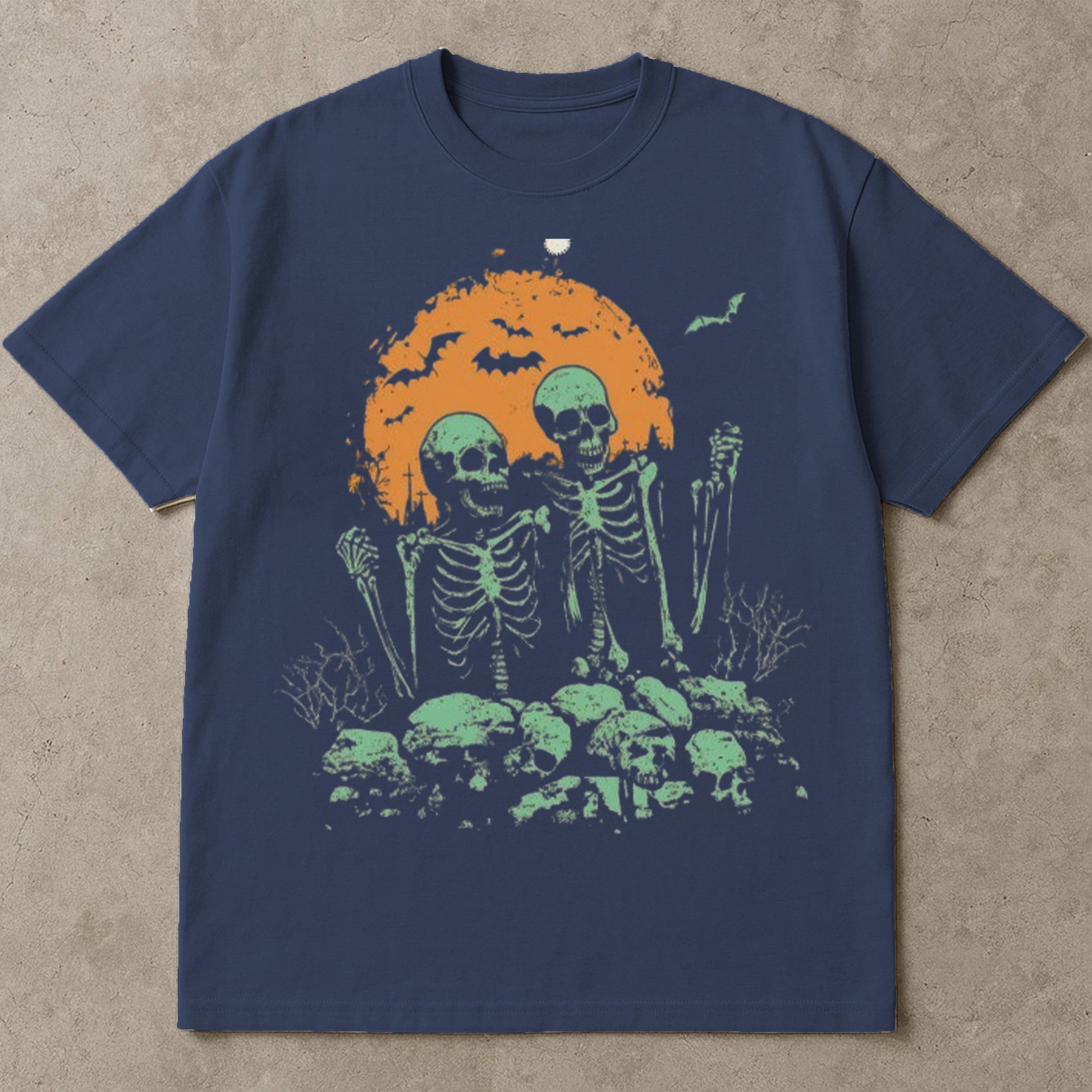 Halloween Skeleton Couple Shirt, Halloween Tee Shirts, October 31st Gift, Halloween T Shirts For Adults, Retro Halloween, Cute Spooky Vintage Skull