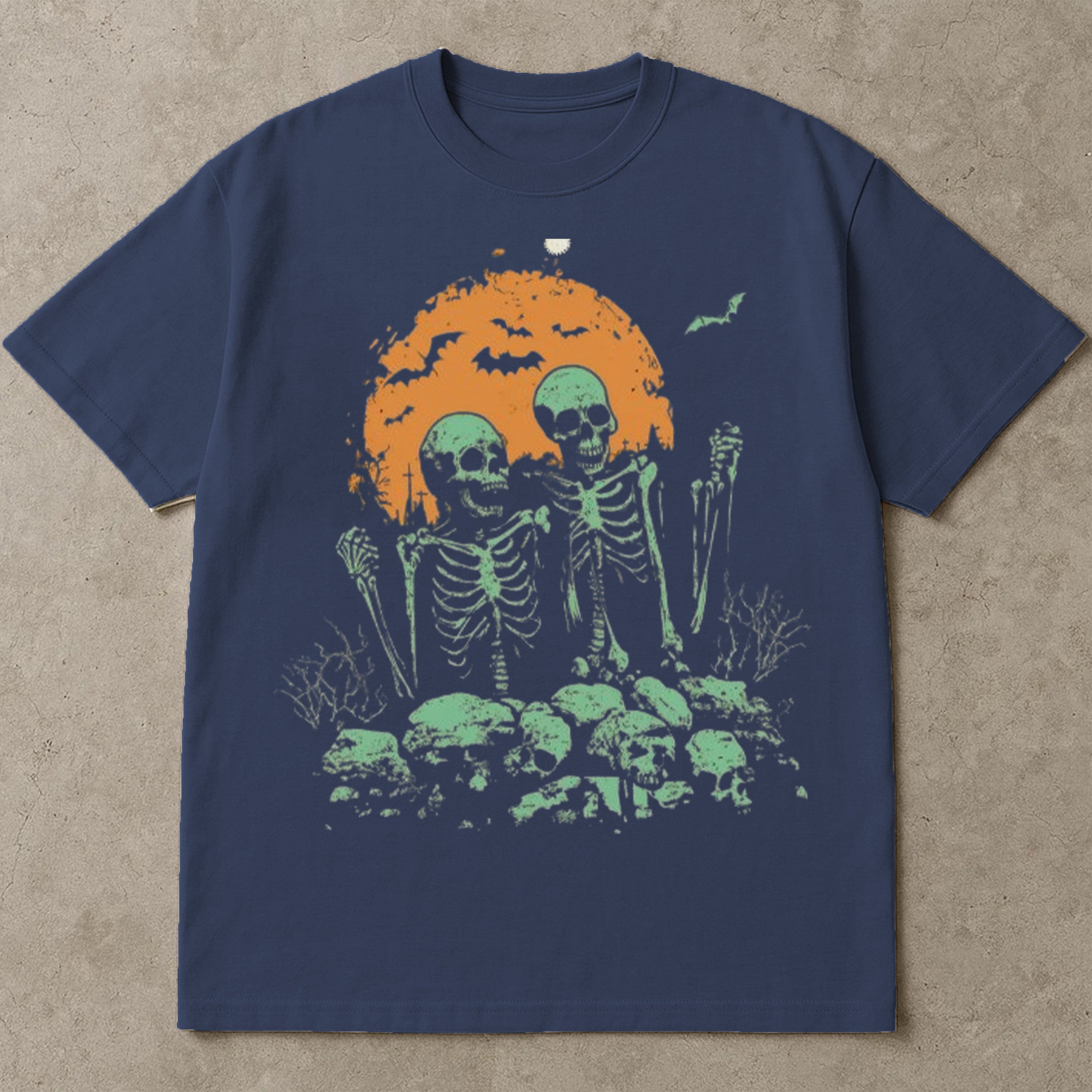 Halloween Skeleton Couple Shirt, Halloween Tee Shirts, October 31st Gift, Halloween T Shirts For Adults, Retro Halloween, Cute Spooky Vintage Skull