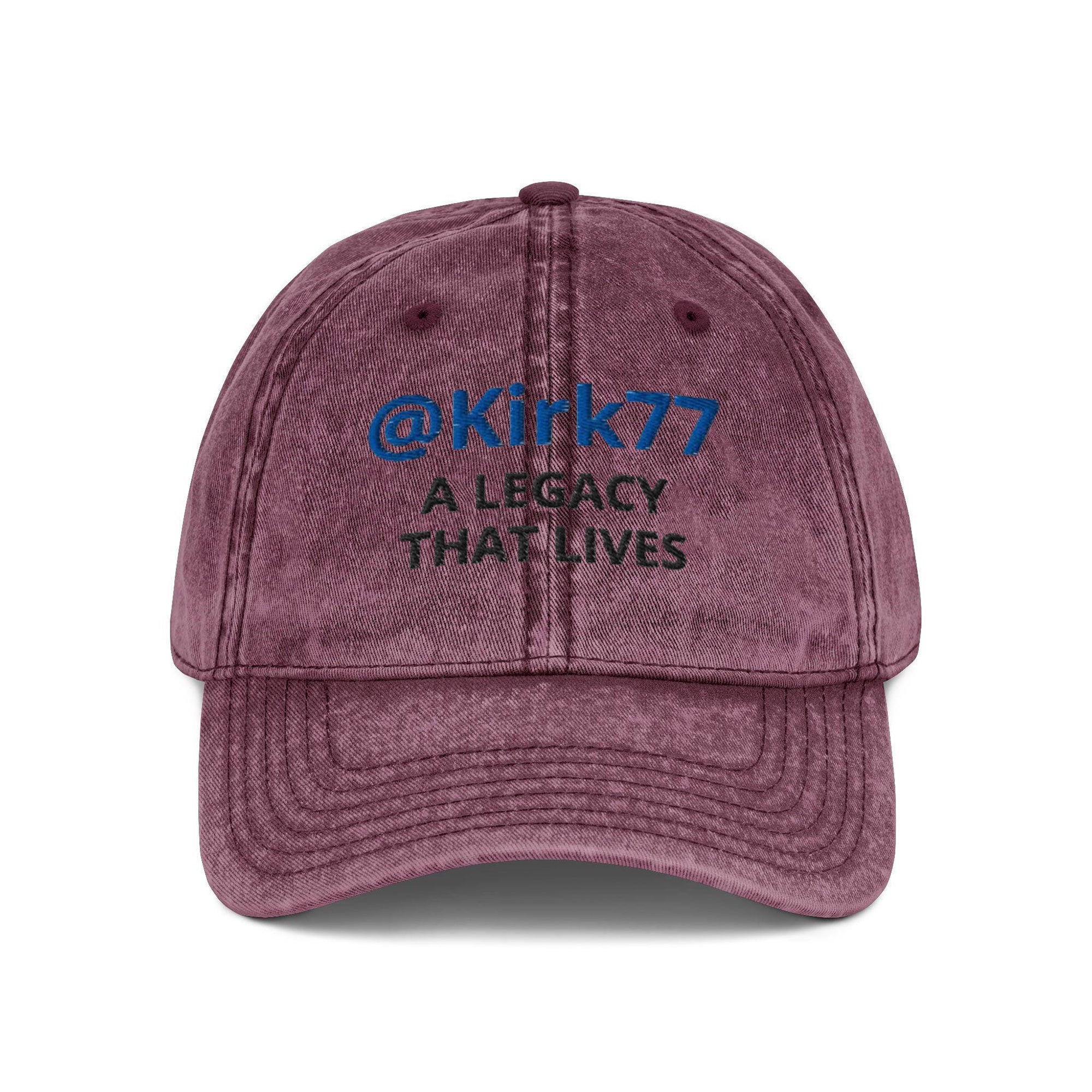 Embroidered @Kirk77 A Legacy That Lives Washed Cap, Charlie Kirk Washed Cap, Freedom Cap, Politics, Rest in Peace, Patriotic Hat