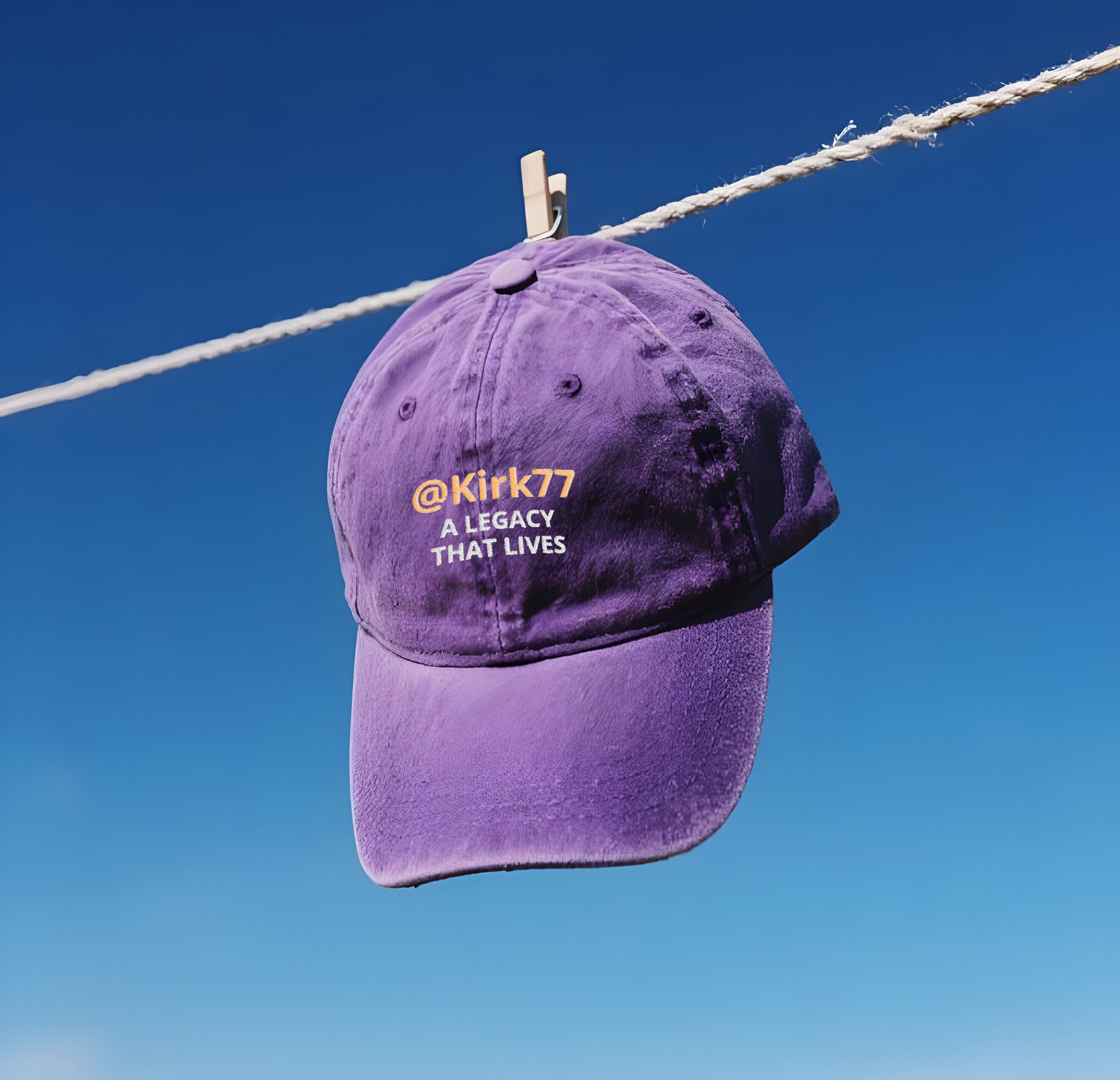 Embroidered @Kirk77 A Legacy That Lives Washed Cap, Charlie Kirk Washed Cap, Freedom Cap, Politics, Rest in Peace, Patriotic Hat