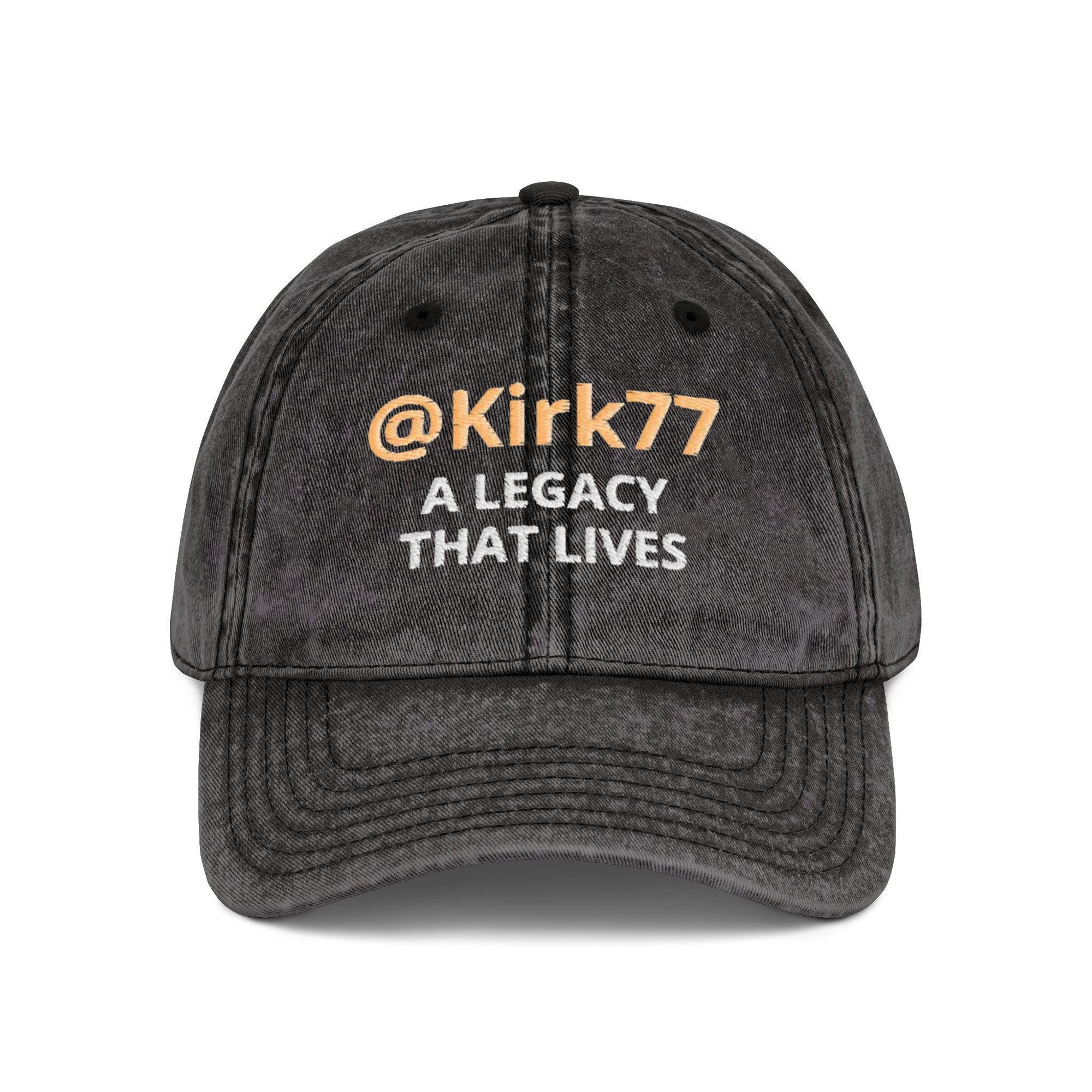 Embroidered @Kirk77 A Legacy That Lives Washed Cap, Charlie Kirk Washed Cap, Freedom Cap, Politics, Rest in Peace, Patriotic Hat