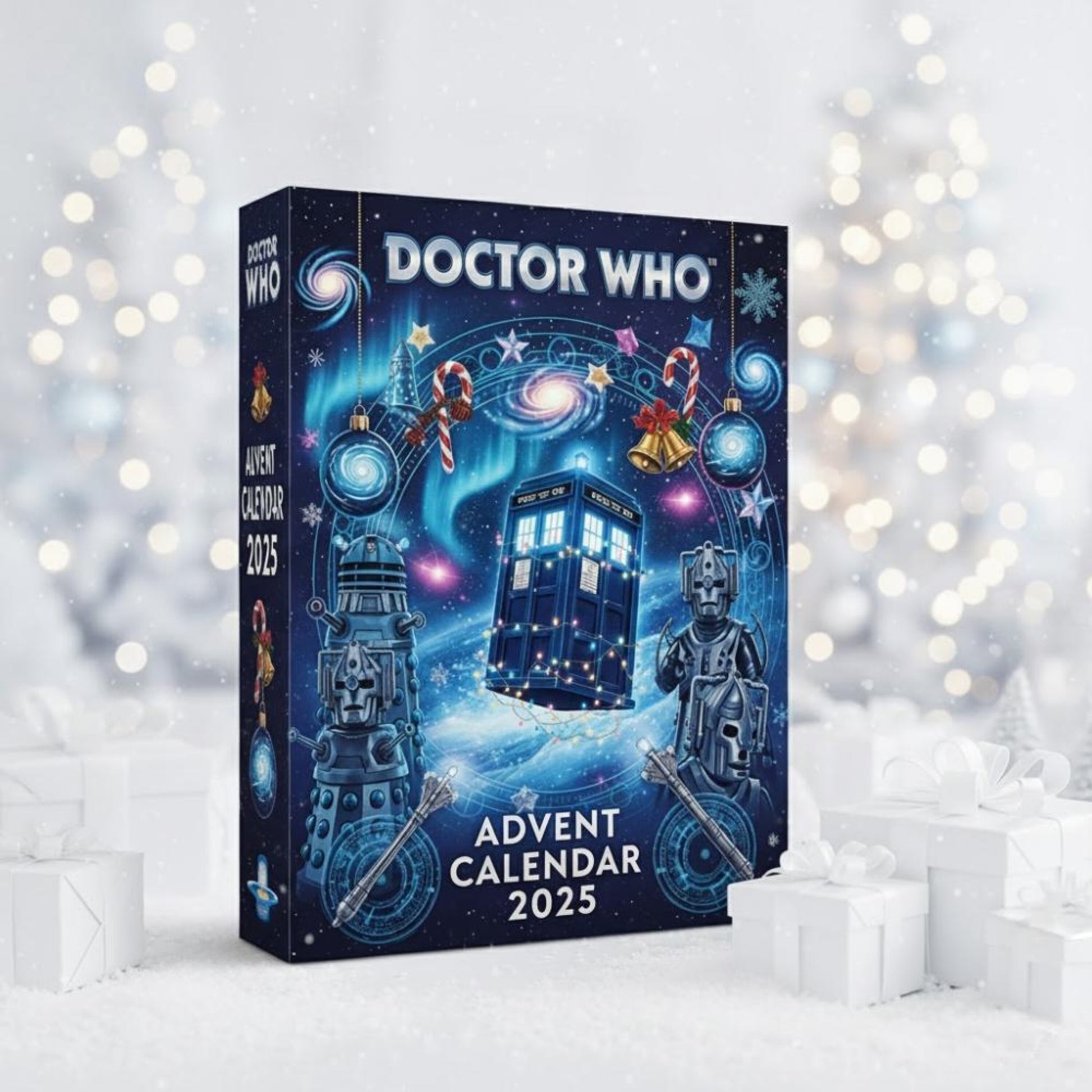 Doctor Who Advent Calendar 2025, Sci-Fi Mini Figures & Ornaments, 24 Day Christmas Countdown Gift for Fans