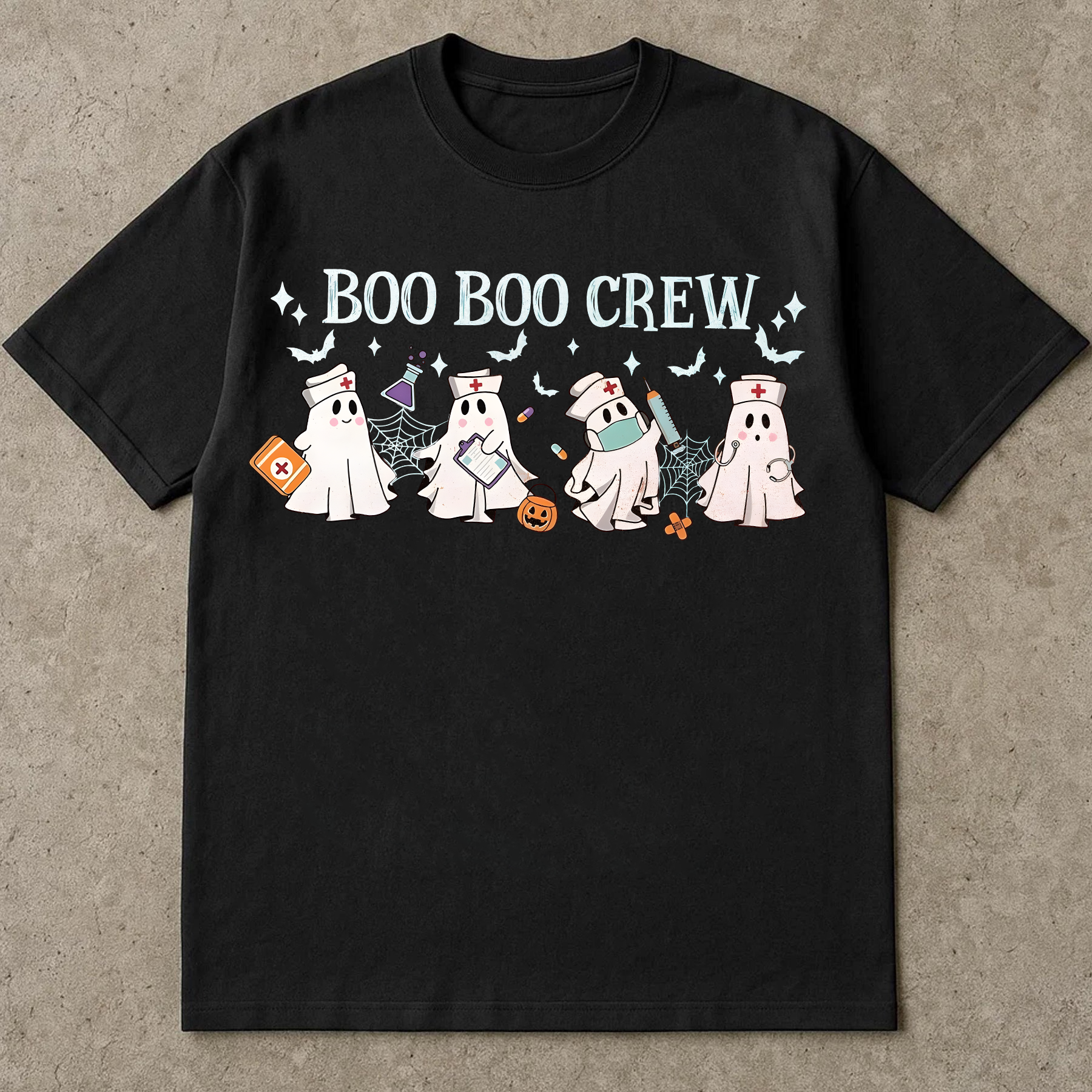 Boo Boo Crew Halloween Shirt, Cute Nurse Ghost Tee, Spooky Halloween, Funny Halloween, Top for Healthcare Workers Shirt