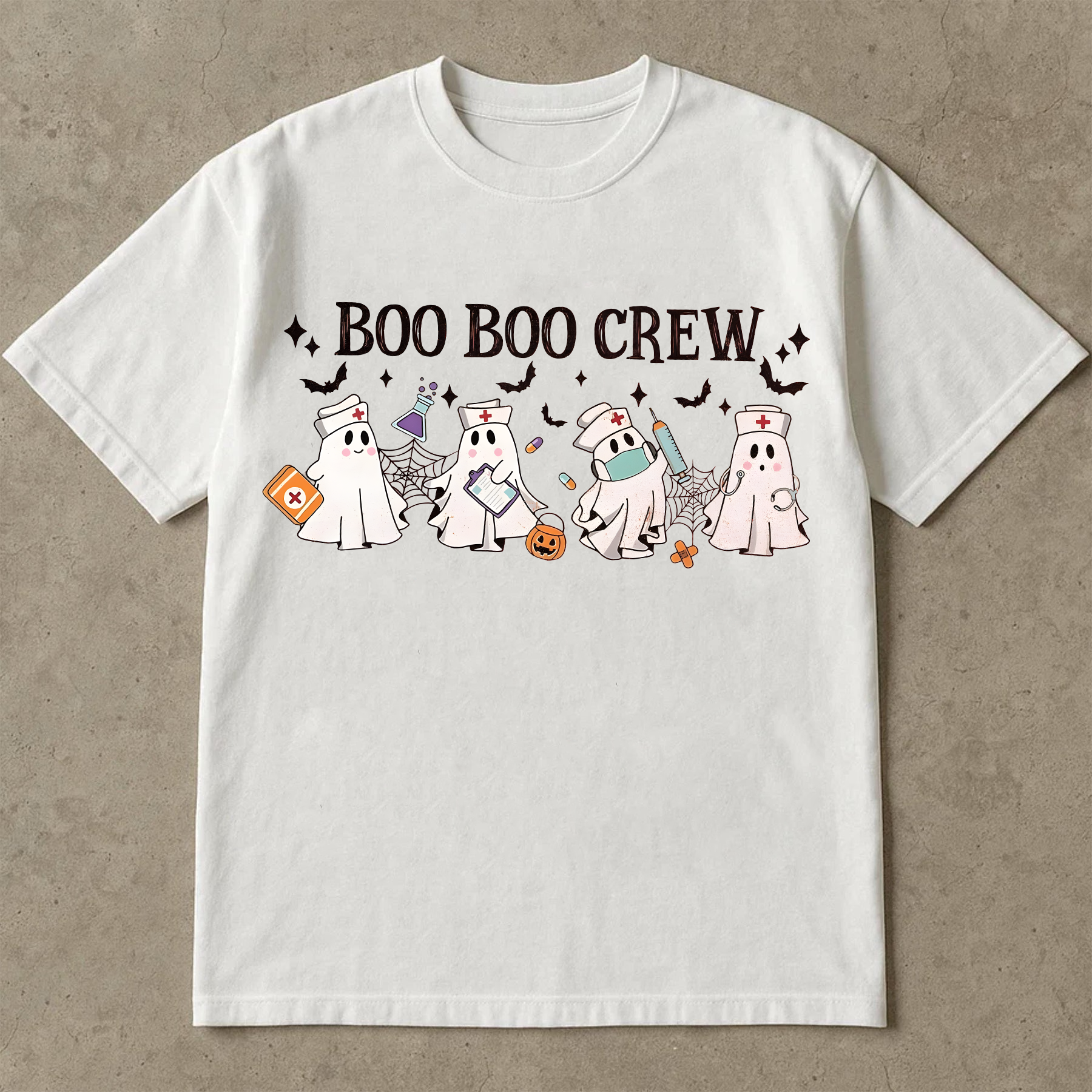 Boo Boo Crew Halloween Shirt, Cute Nurse Ghost Tee, Spooky Halloween, Funny Halloween, Top for Healthcare Workers Shirt