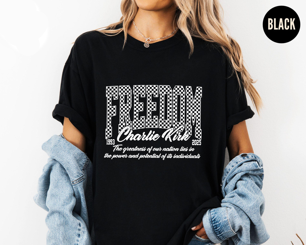 Charlie Kirk Autograph Shirt, Conservative Patriot Tee, Political Freedom TShirt, America Liberty Quote Top