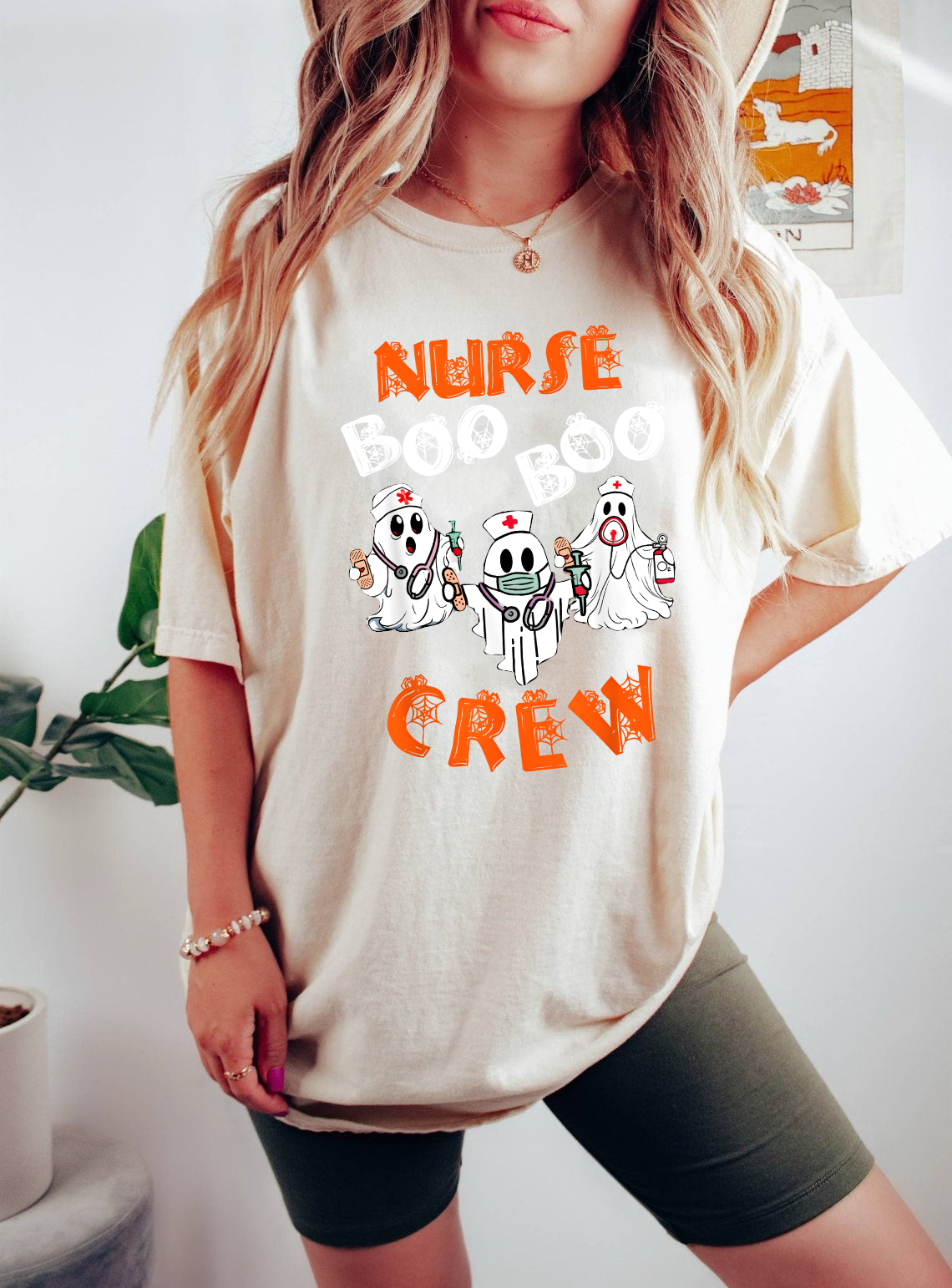 Nurse Boo Boo Crew Shirt, Funny Halloween Nurse Shirt, Ghost Nurse Costume Tee, RN Medical Staff Halloween Group Outfit